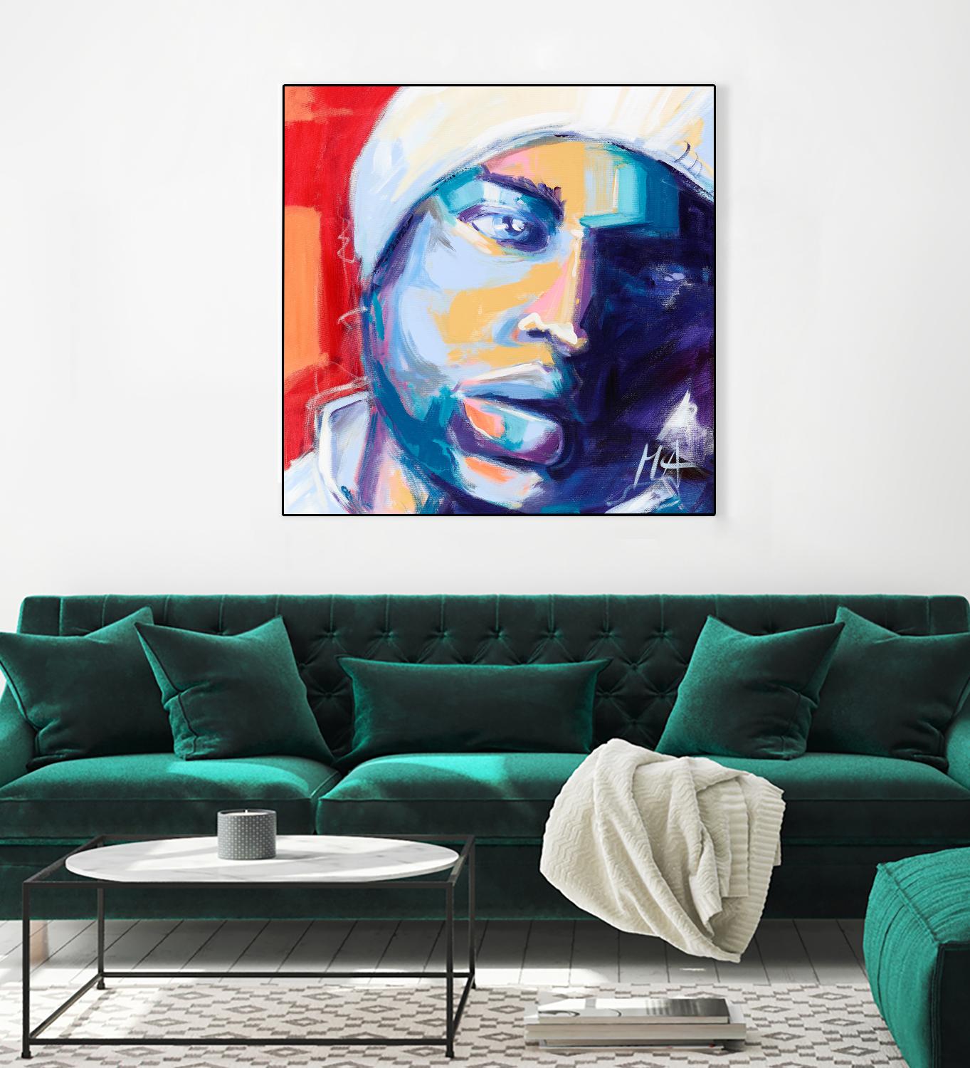 Regard Urbain by Marc Archambault on GIANT ART - blue men and women