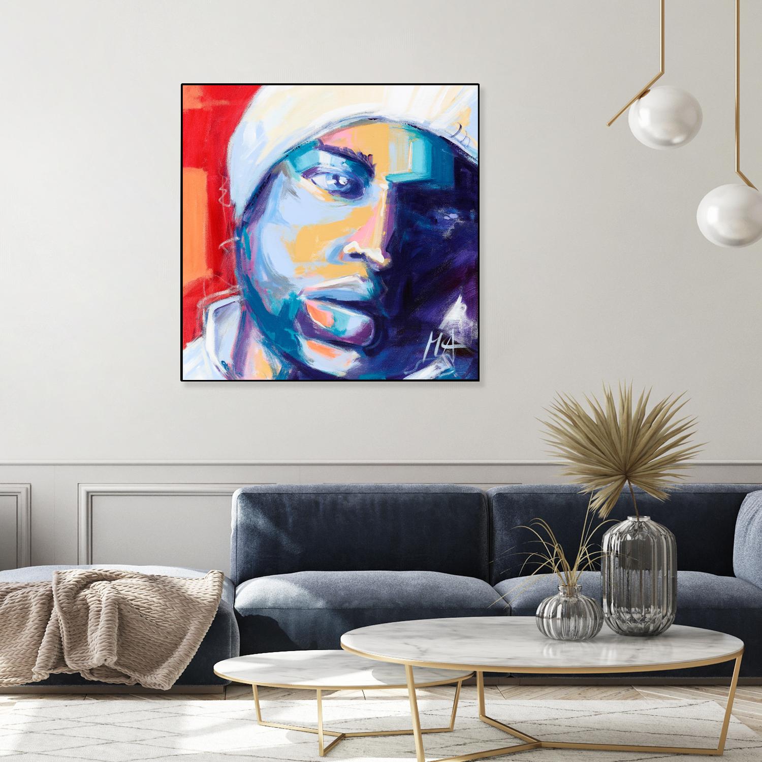 Regard Urbain by Marc Archambault on GIANT ART - blue men and women