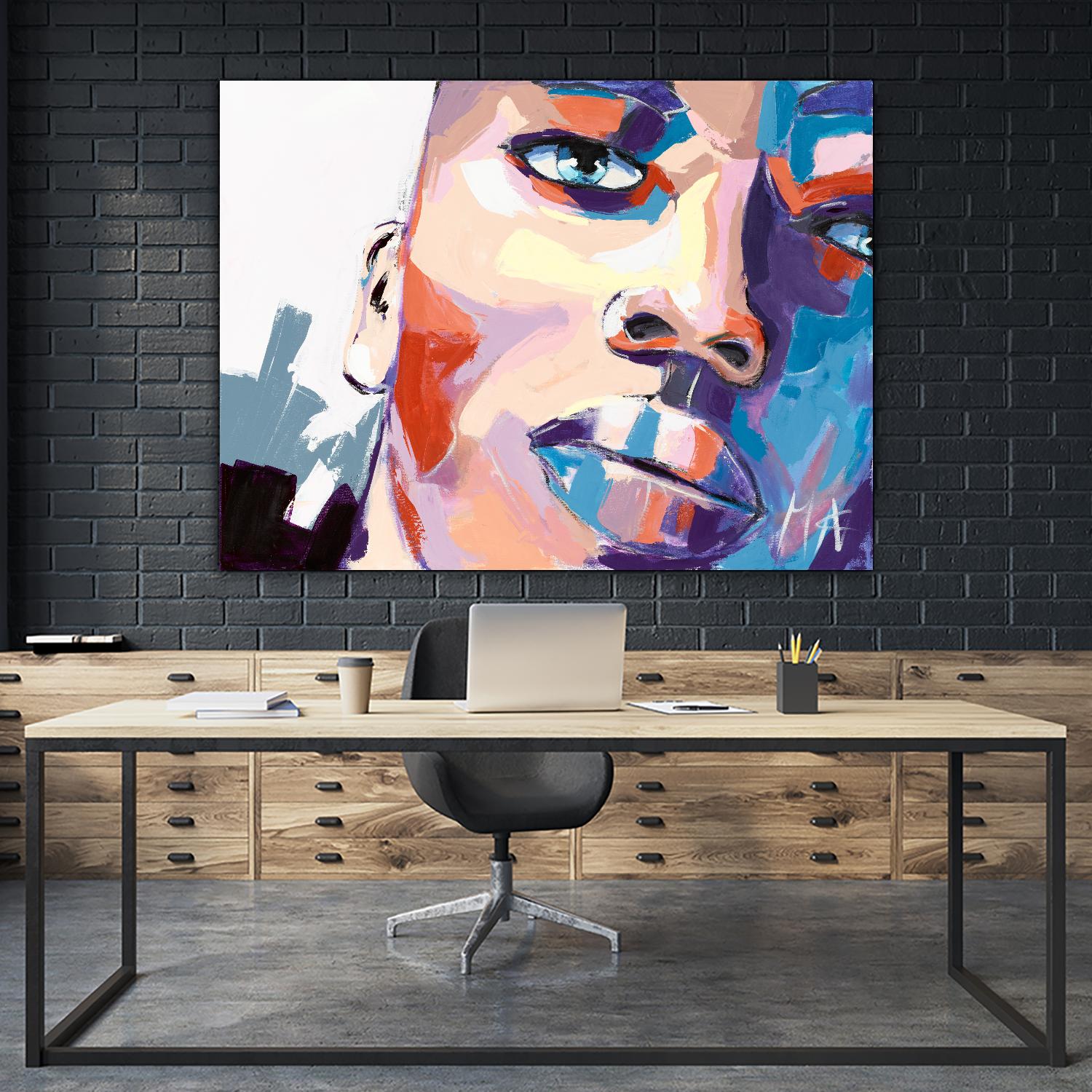 Confiant by Marc Archambault on GIANT ART - beige men and women