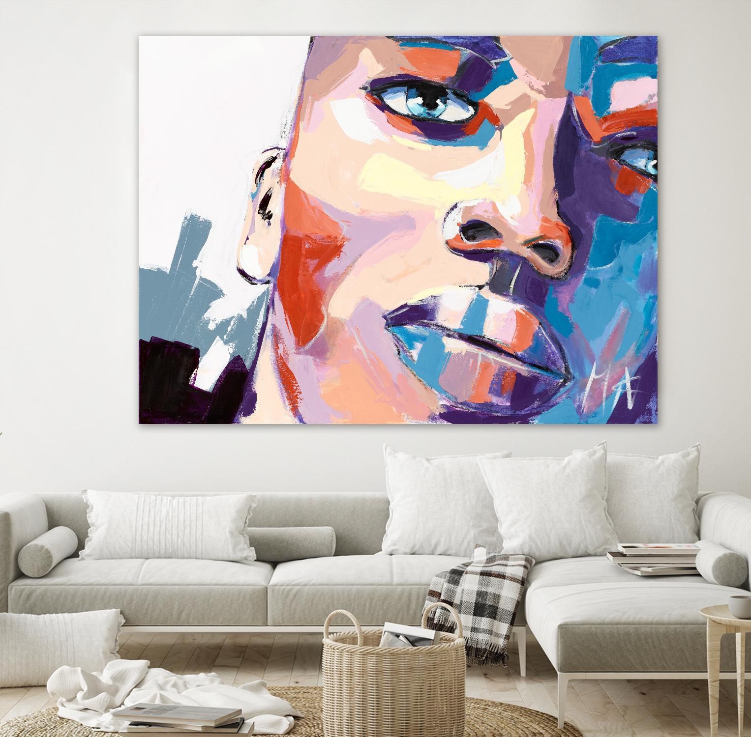 Confiant by Marc Archambault on GIANT ART - beige men and women