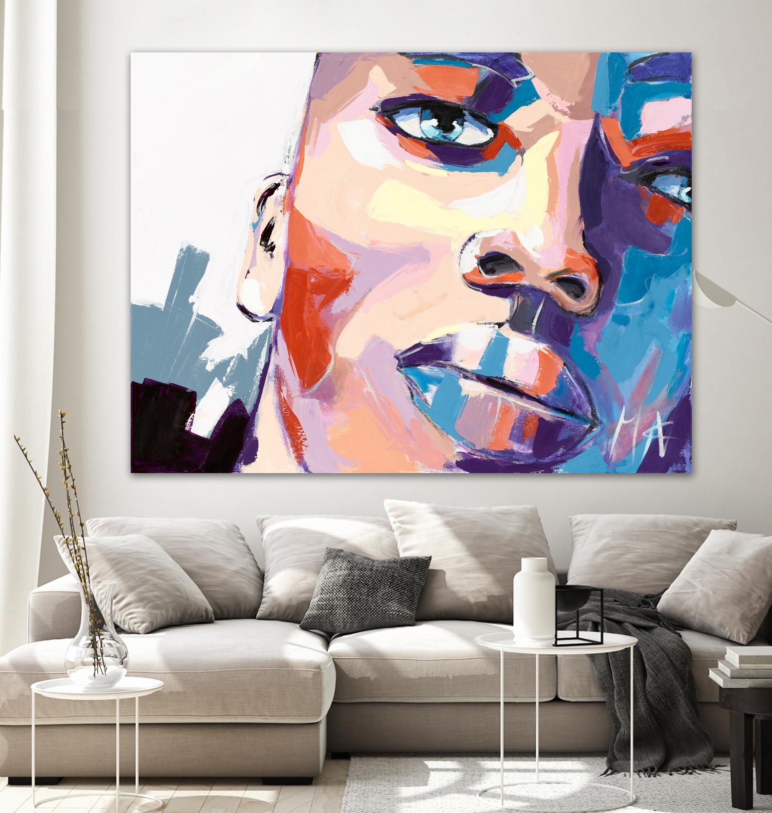 Confiant by Marc Archambault on GIANT ART - beige men and women