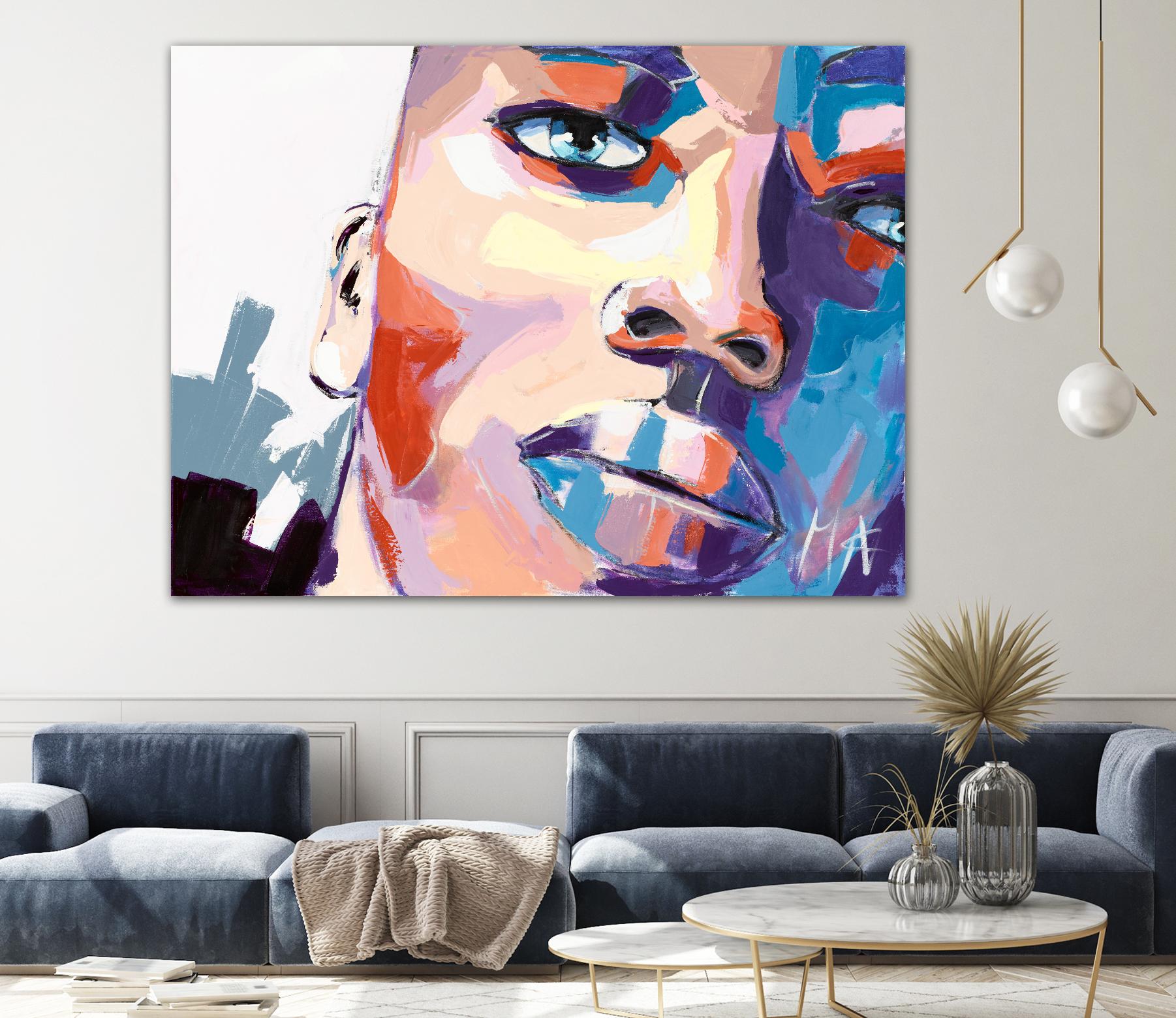 Confiant by Marc Archambault on GIANT ART - beige men and women