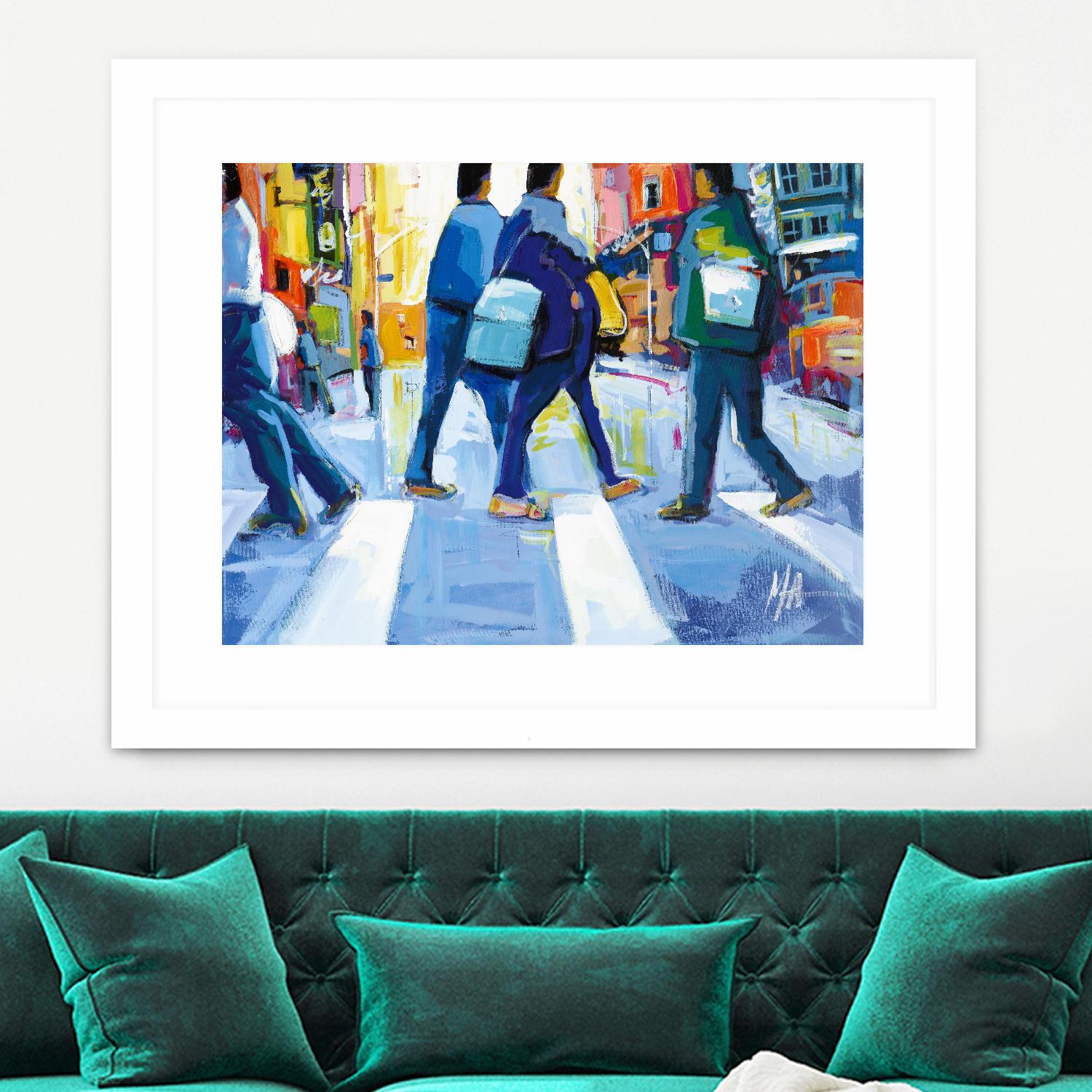 Go City III by Marc Archambault on GIANT ART - green city scene