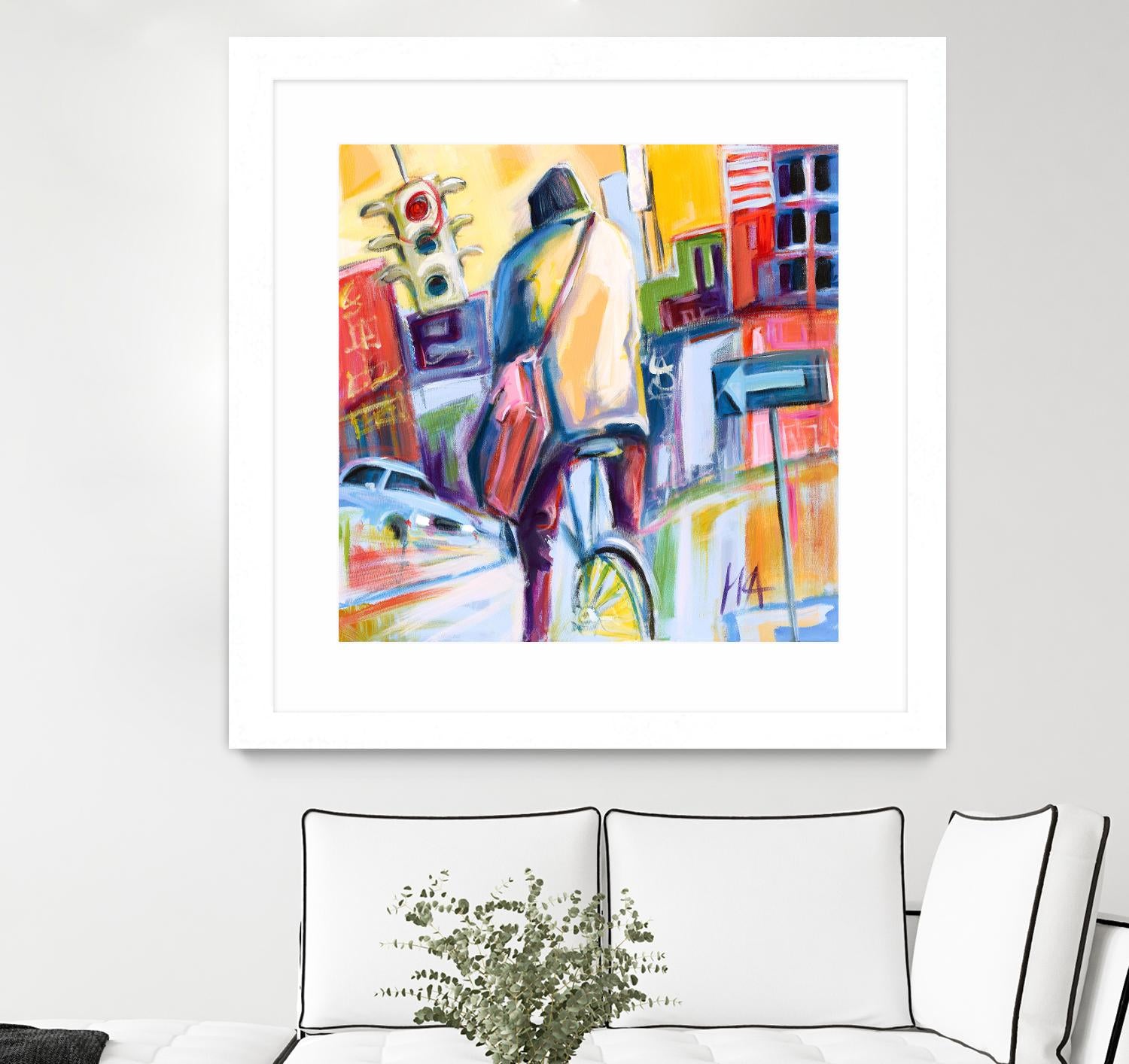 Velo City by Marc Archambault on GIANT ART - pink city scene