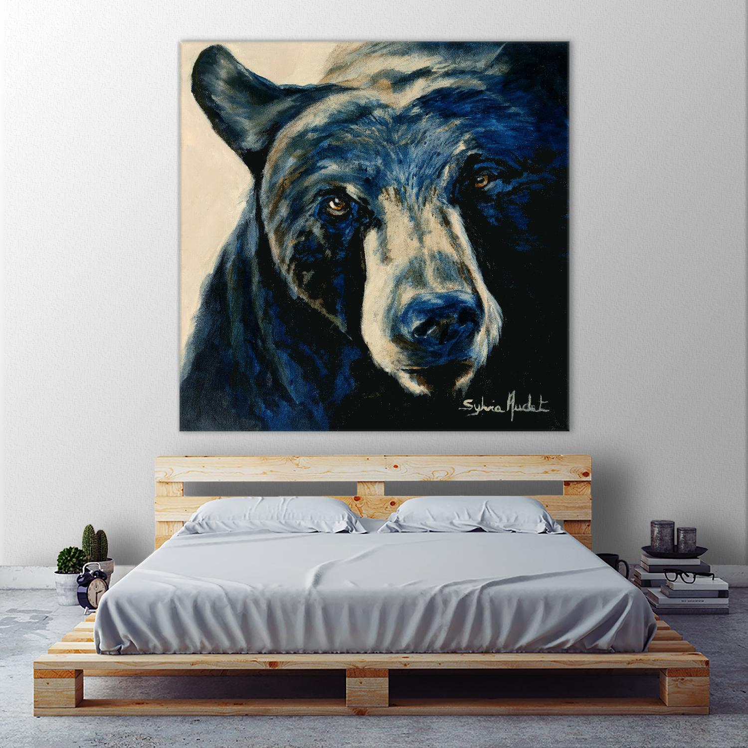 Ours brun by Sylvia Audet on GIANT ART - white animals