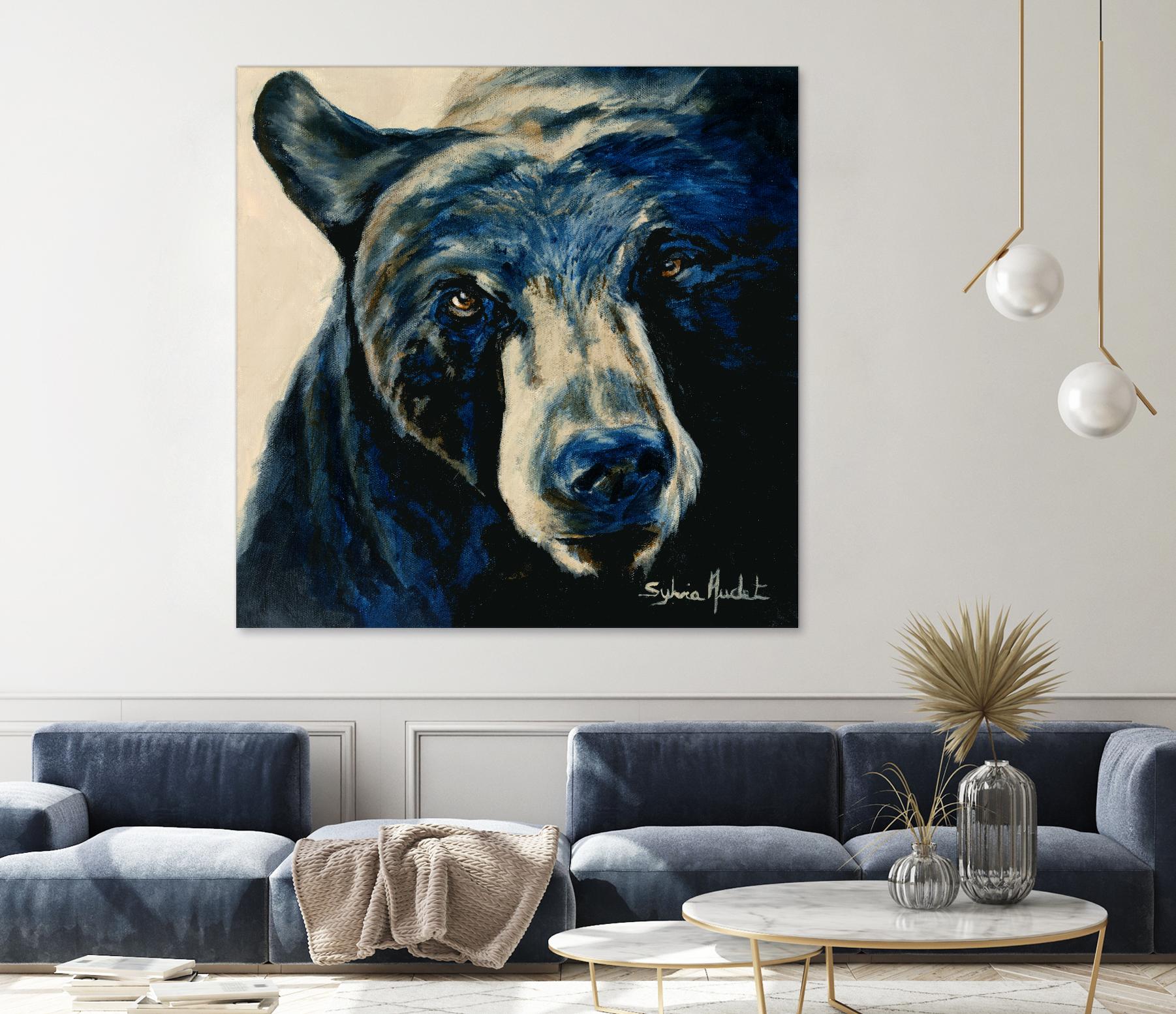 Ours brun by Sylvia Audet on GIANT ART - white animals