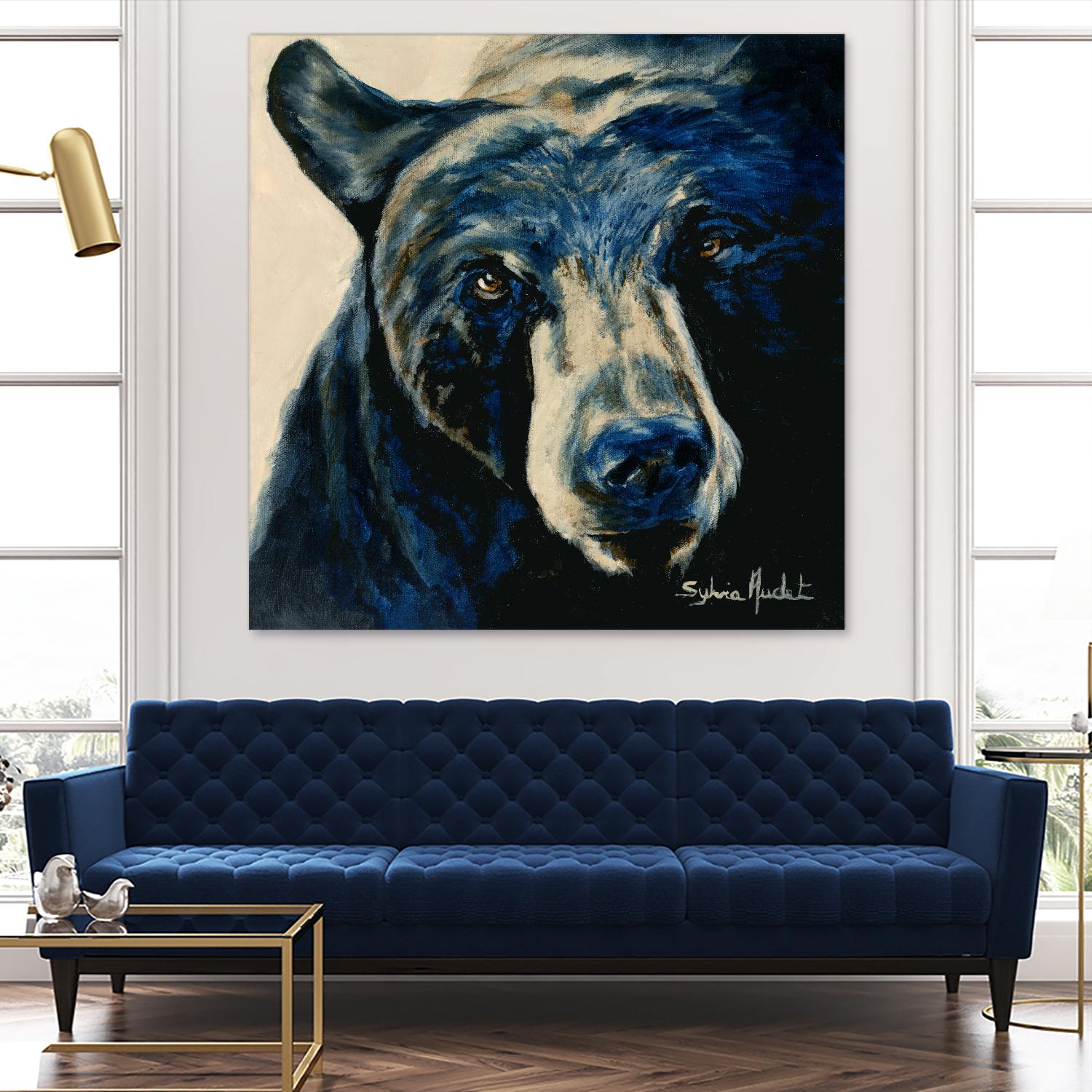 Ours brun by Sylvia Audet on GIANT ART - white animals