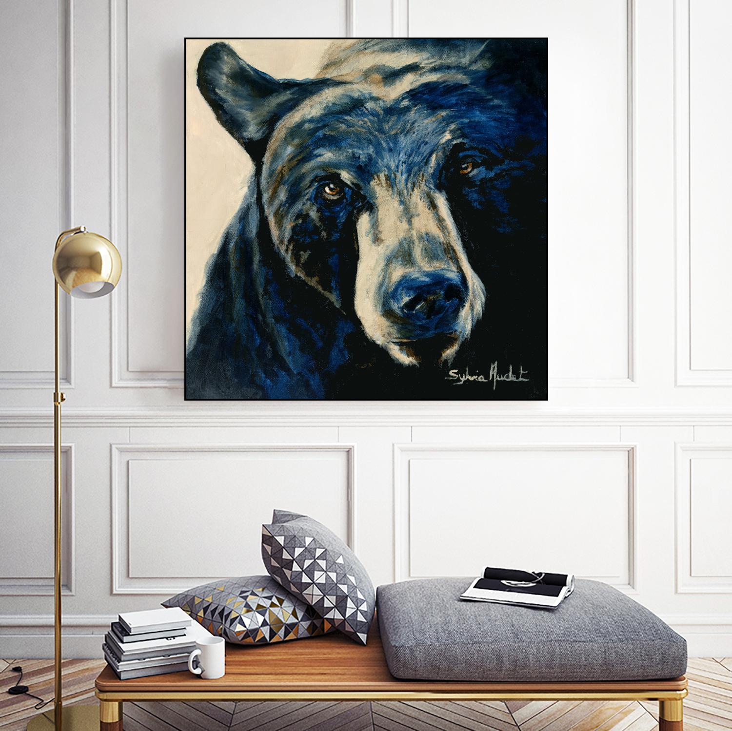 Ours brun by Sylvia Audet on GIANT ART - white animals