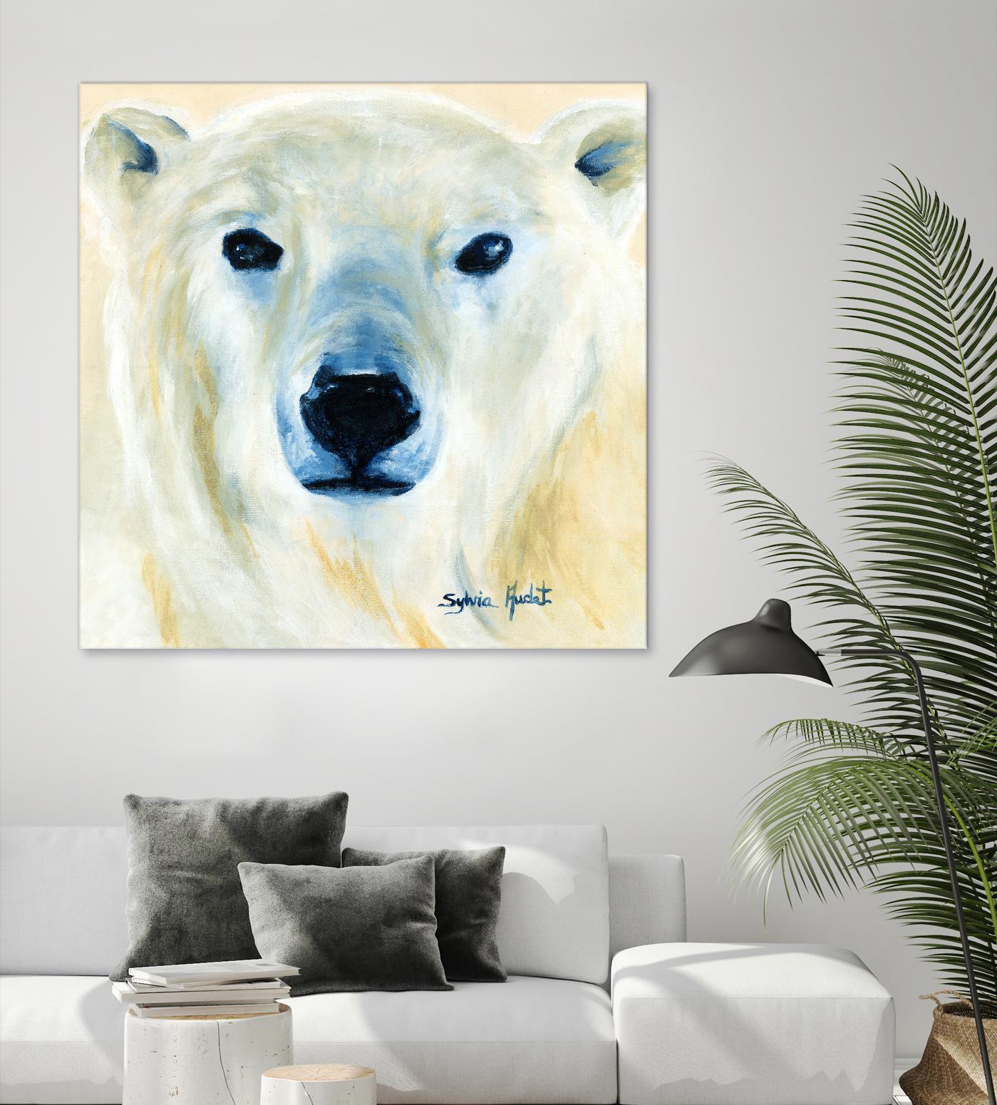 Ours polaire by Sylvia Audet on GIANT ART - yellow animals
