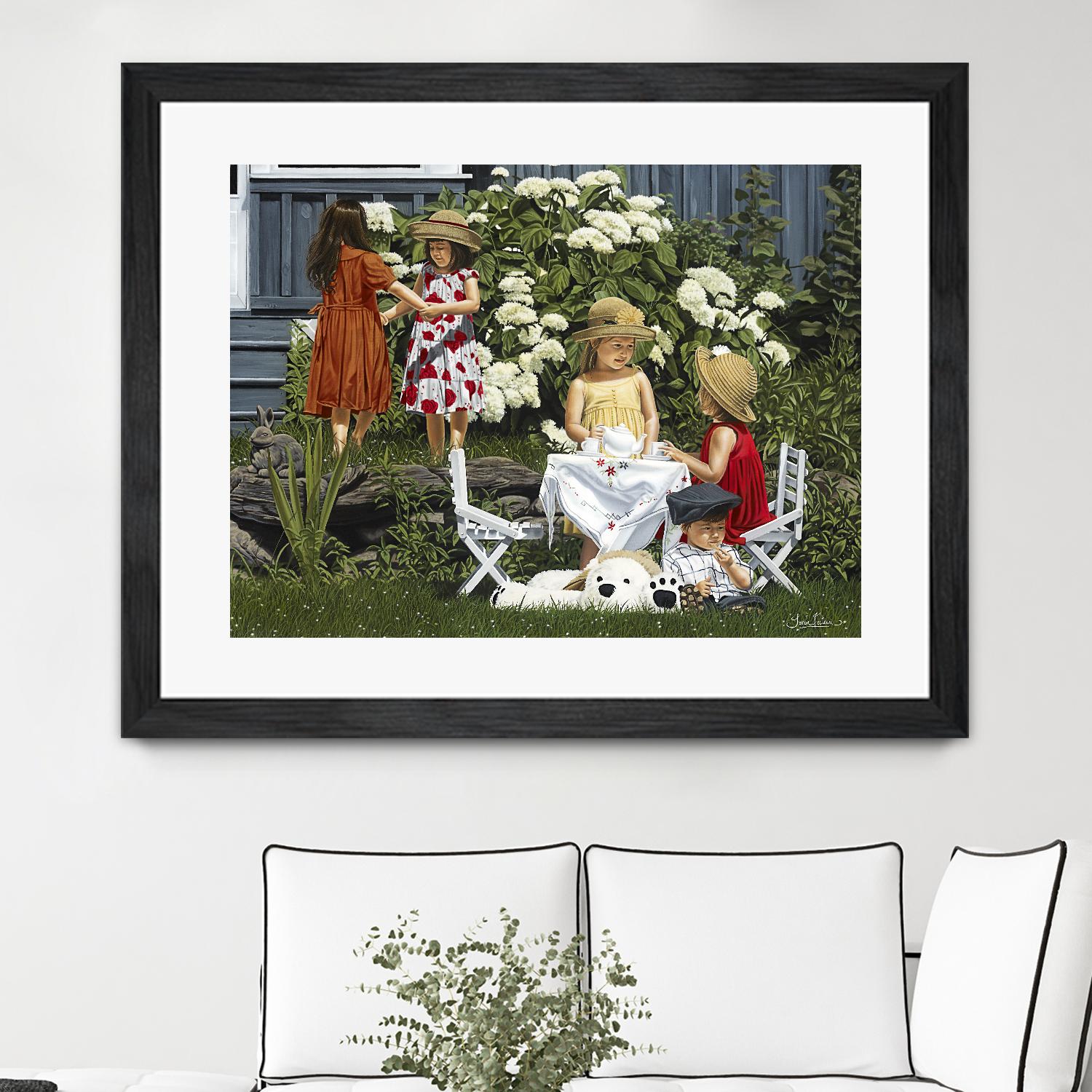 Golden Party by Sarah Fecteau on GIANT ART - red naive