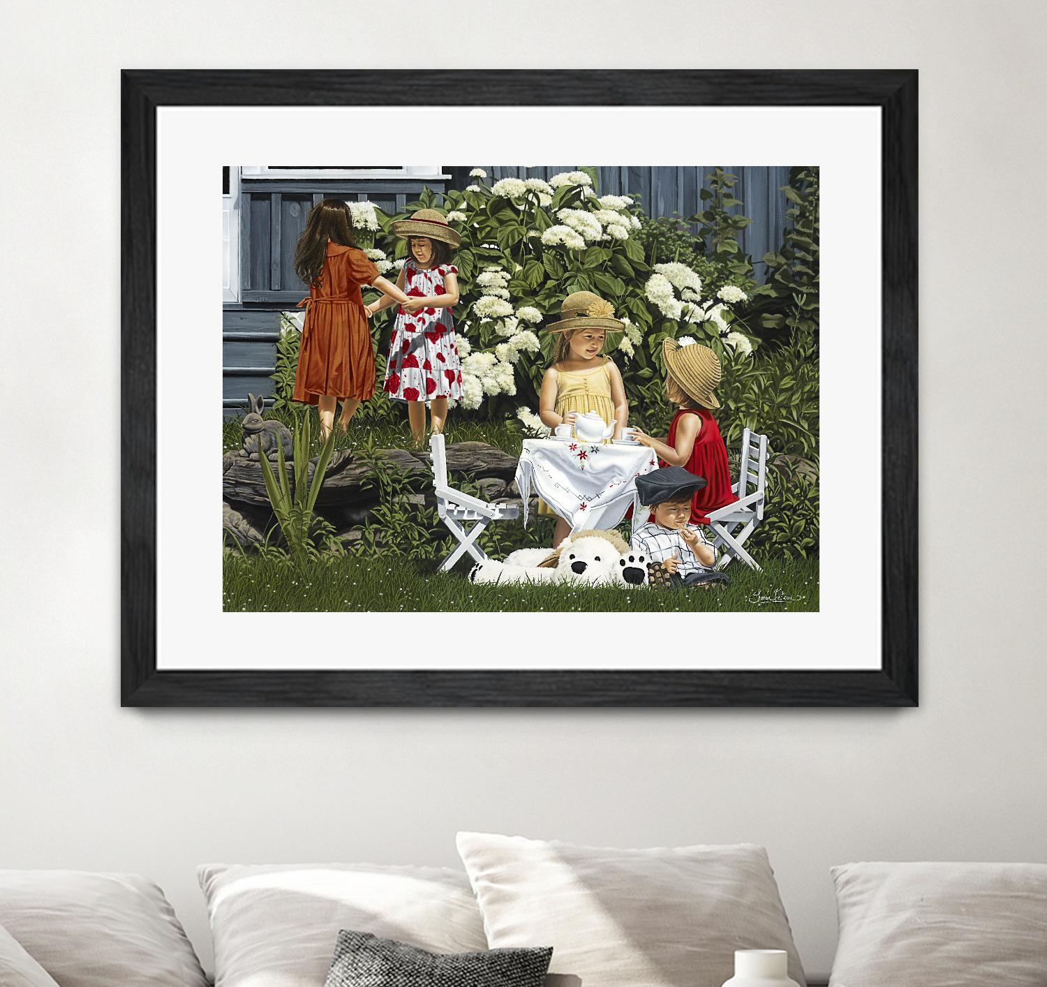 Golden Party by Sarah Fecteau on GIANT ART - red naive