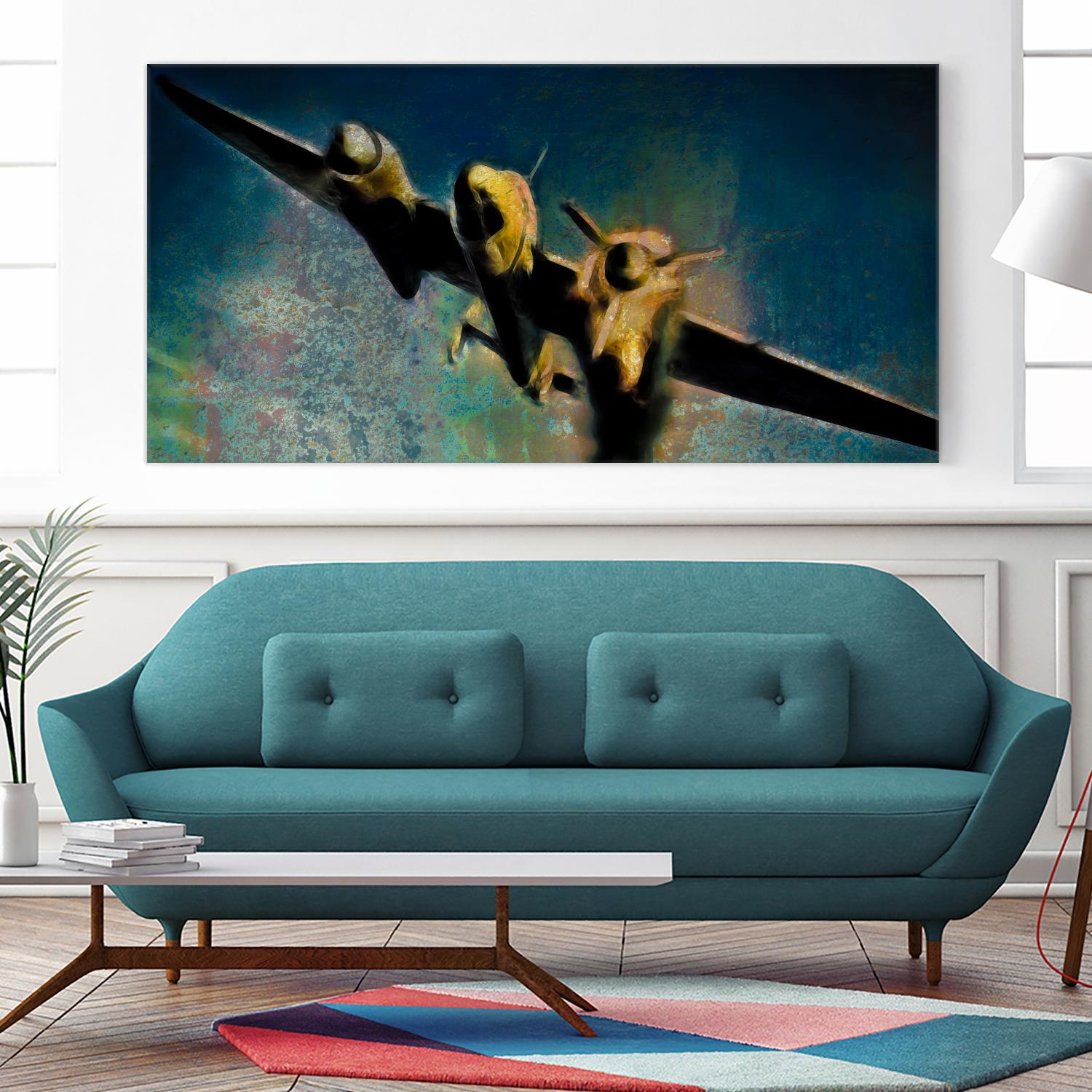 Airplane III by Jean-François Dupuis on GIANT ART - beige photo art plane