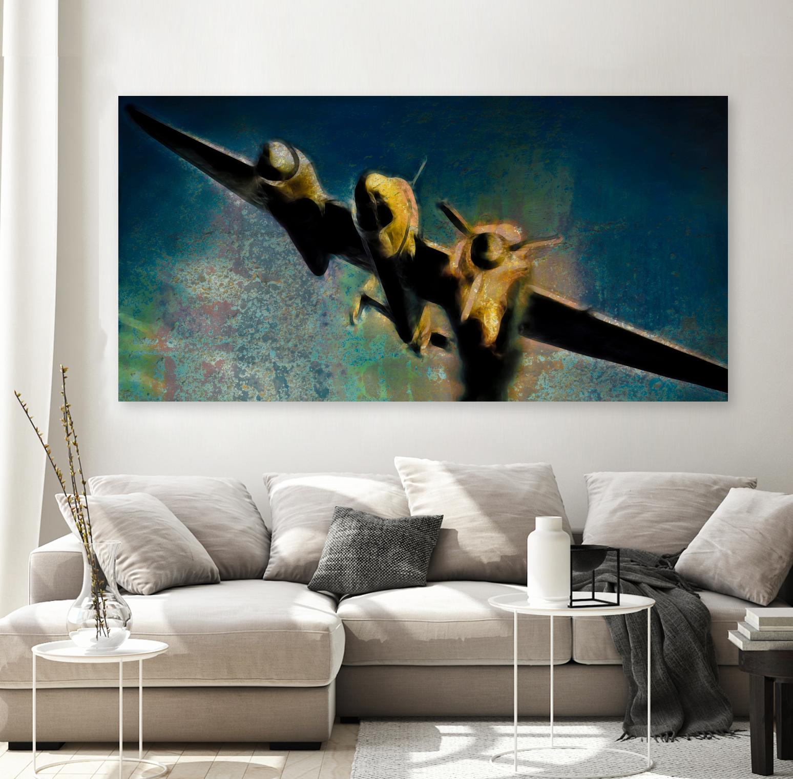 Airplane III by Jean-François Dupuis on GIANT ART - beige photo art plane
