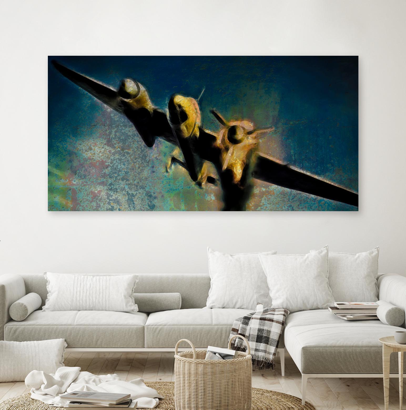 Airplane III by Jean-François Dupuis on GIANT ART - beige photo art plane