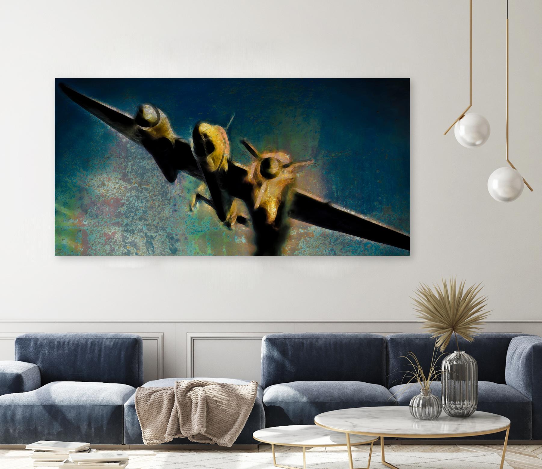 Airplane III by Jean-François Dupuis on GIANT ART - beige photo art plane