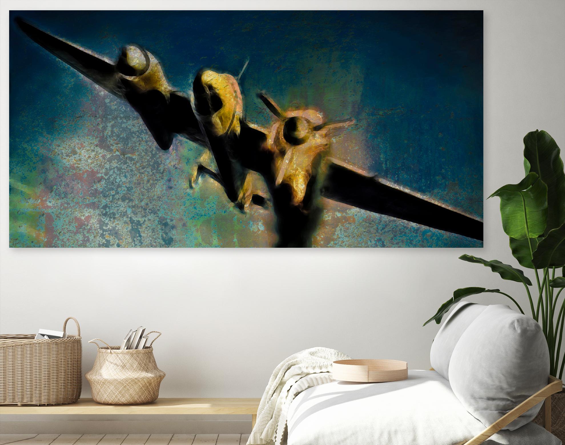 Airplane III by Jean-François Dupuis on GIANT ART - beige photo art plane