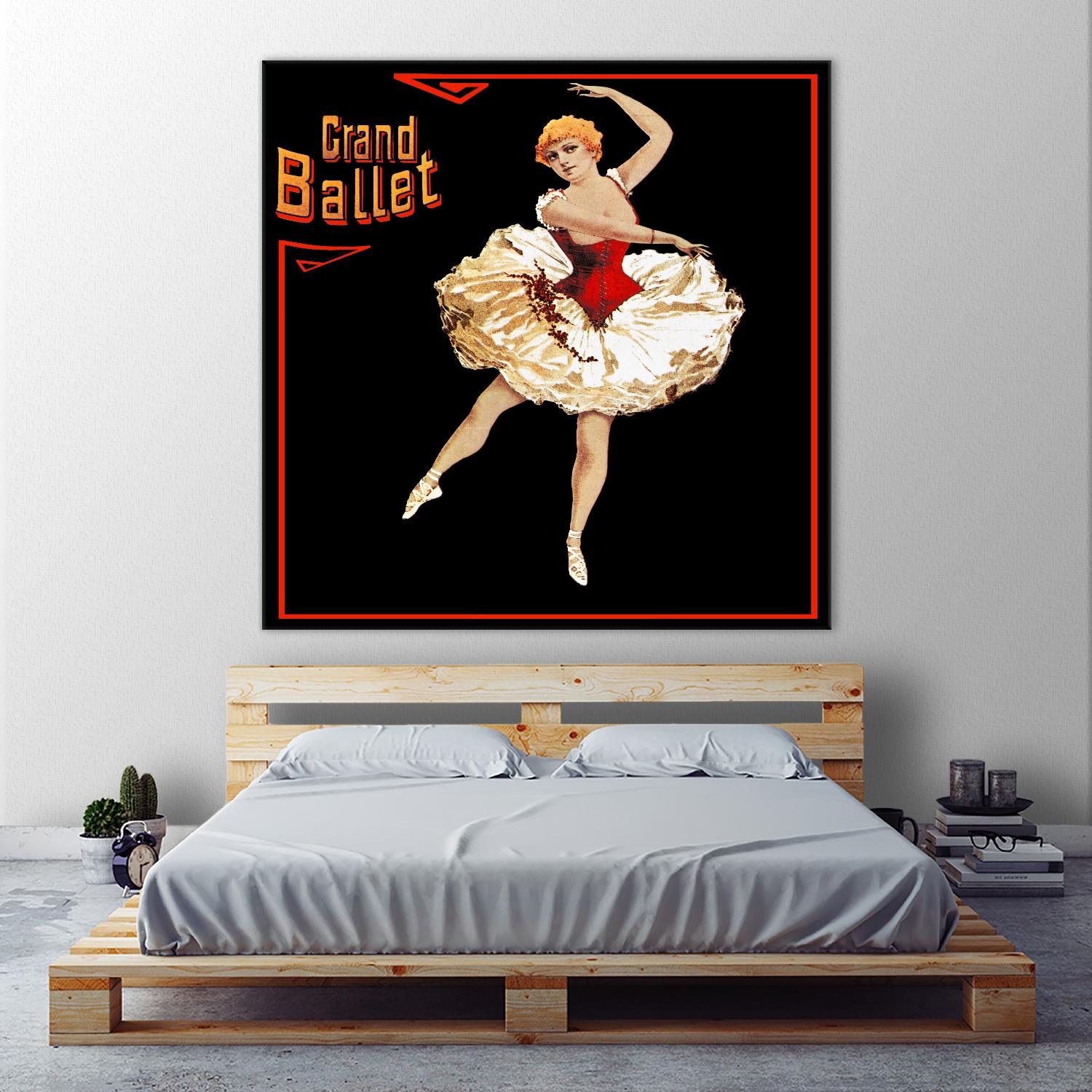 Grand Ballet by Archive on GIANT ART - red vintage