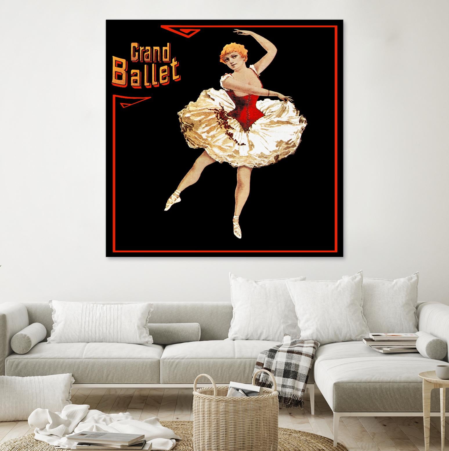 Grand Ballet by Archive on GIANT ART - red vintage