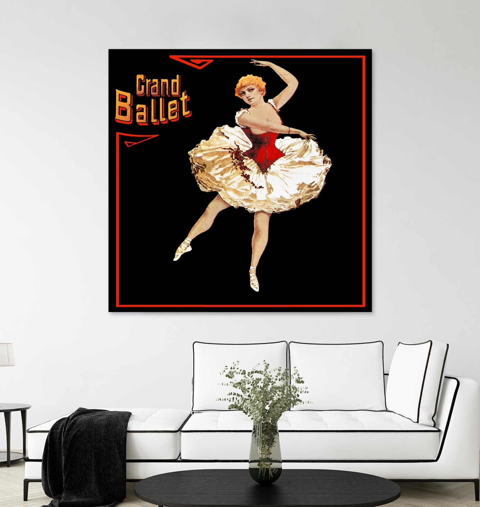 Grand Ballet by Archive on GIANT ART - red vintage