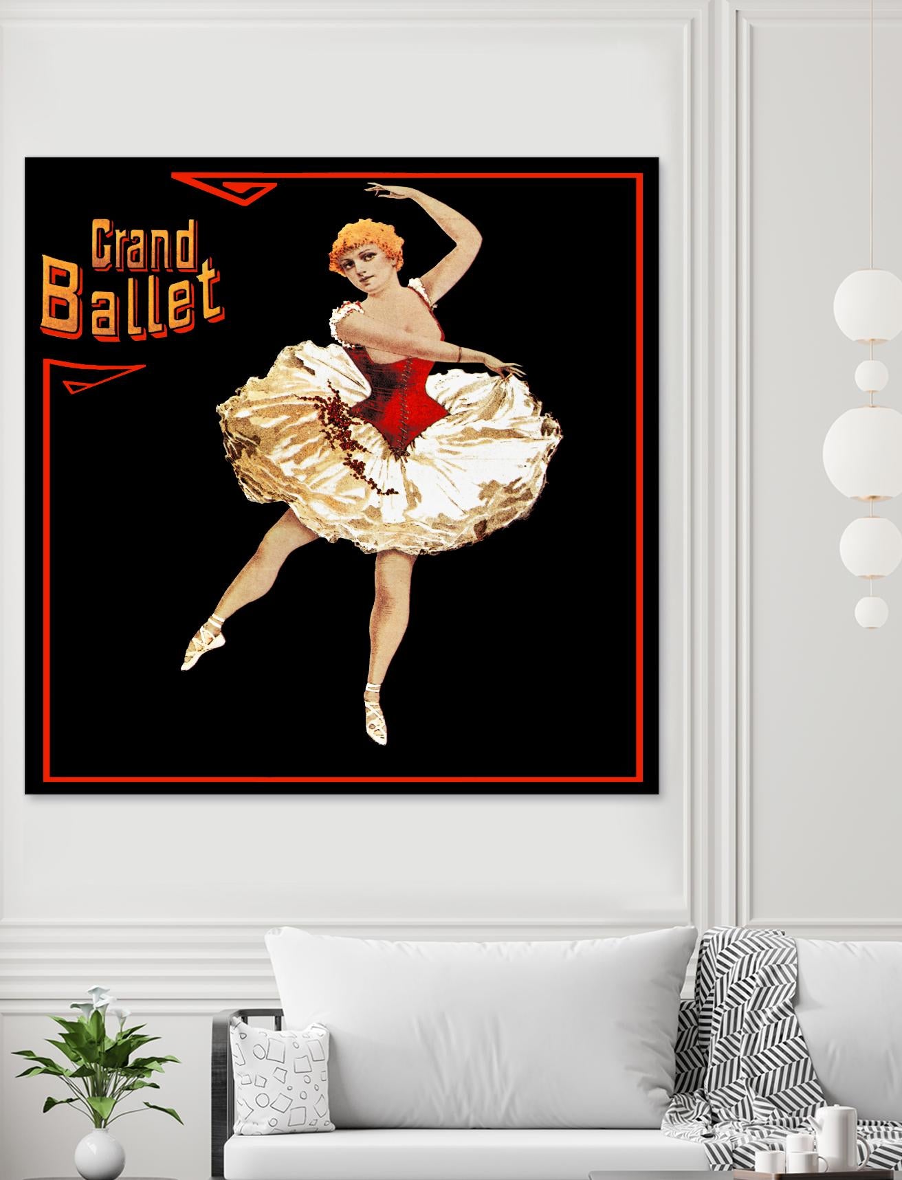 Grand Ballet by Archive on GIANT ART - red vintage