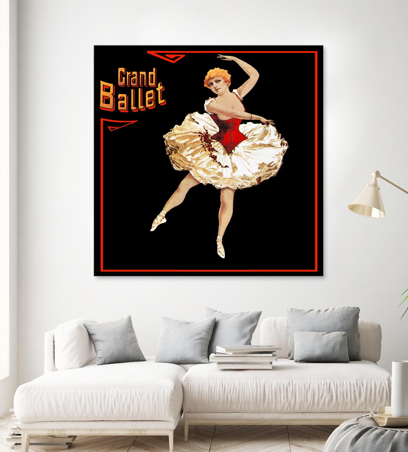 Grand Ballet by Archive on GIANT ART - red vintage