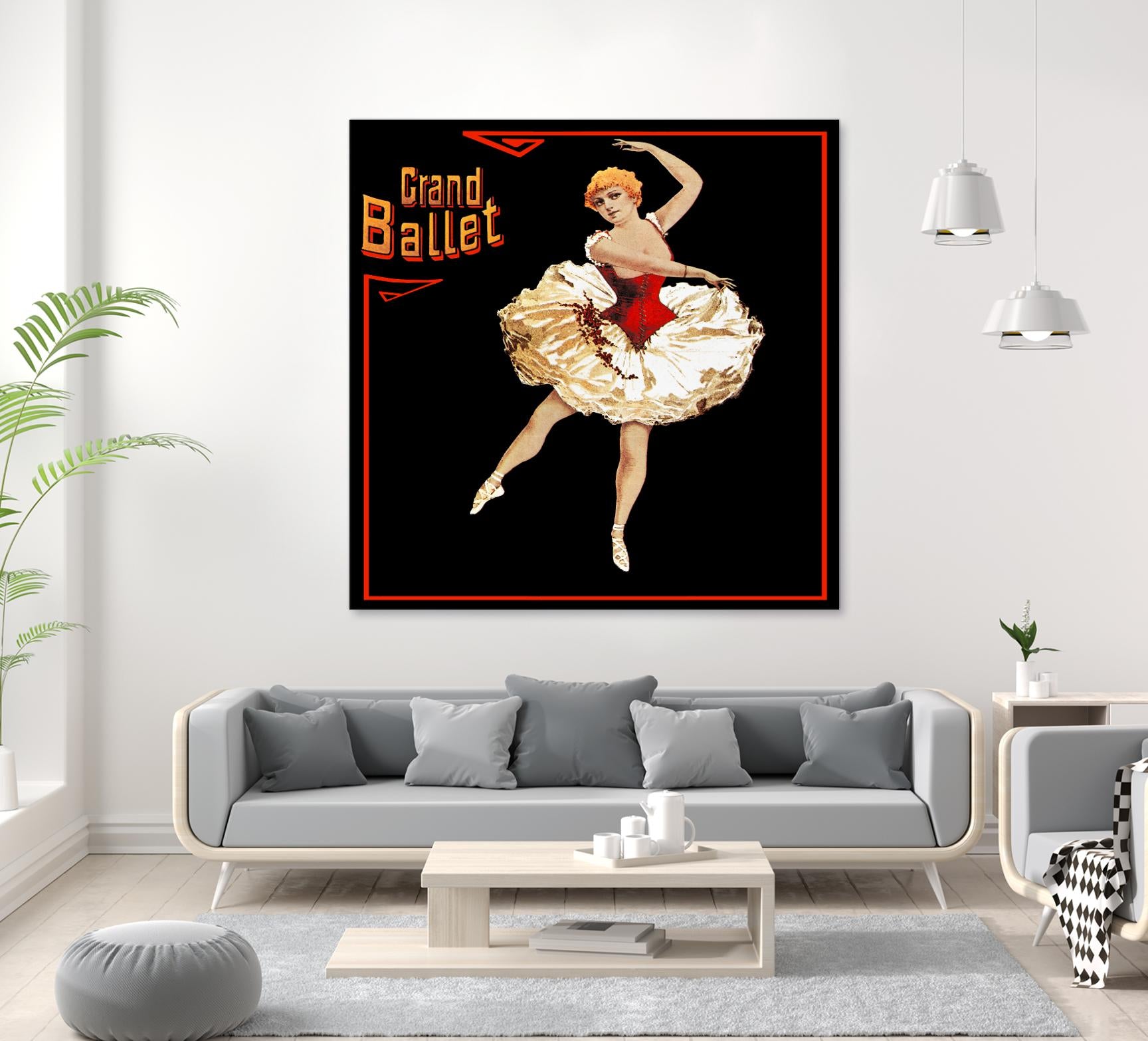Grand Ballet by Archive on GIANT ART - red vintage