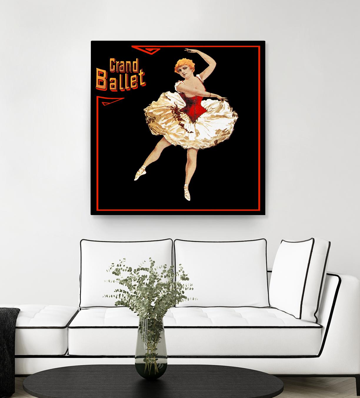 Grand Ballet by Archive on GIANT ART - red vintage