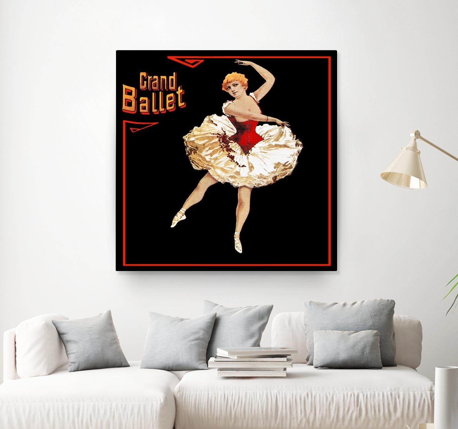 Grand Ballet by Archive on GIANT ART - red vintage