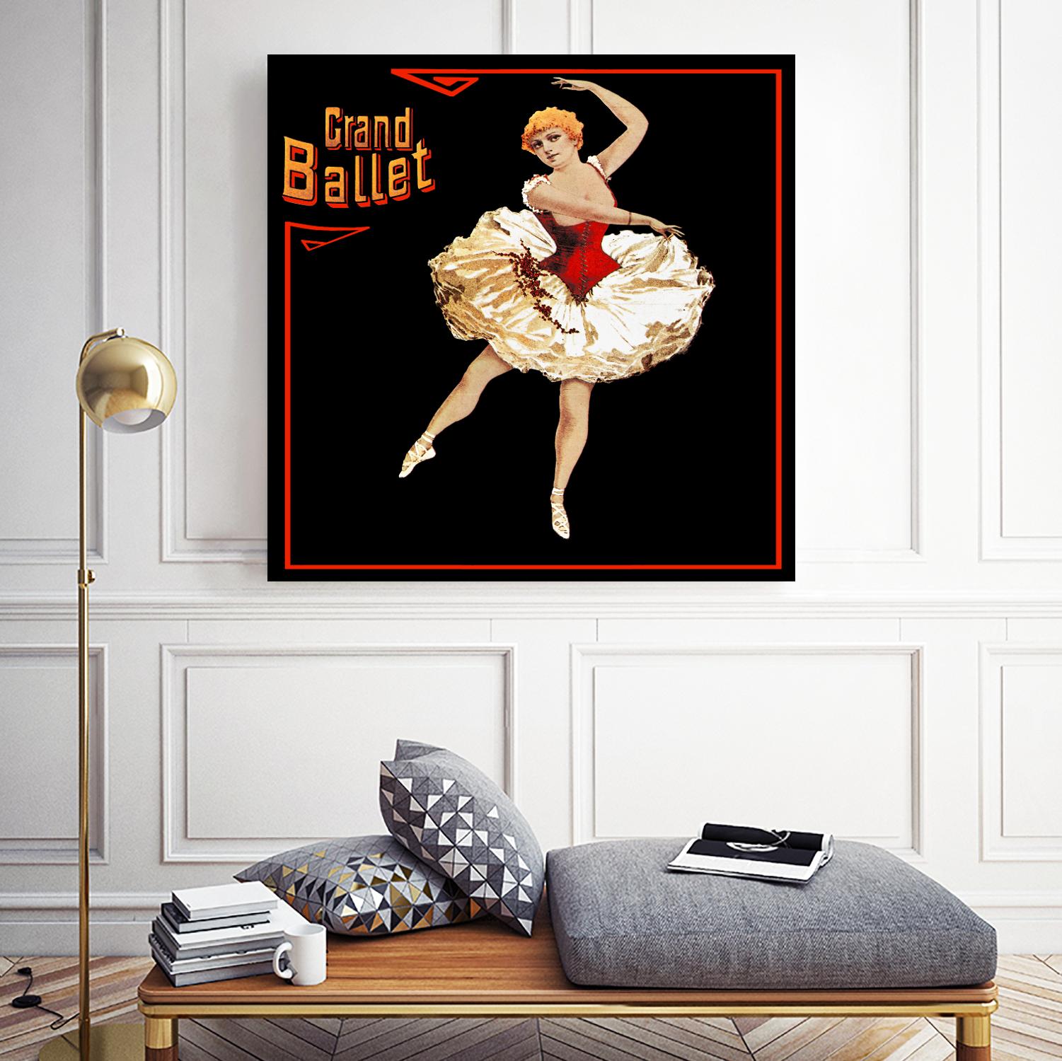 Grand Ballet by Archive on GIANT ART - red vintage