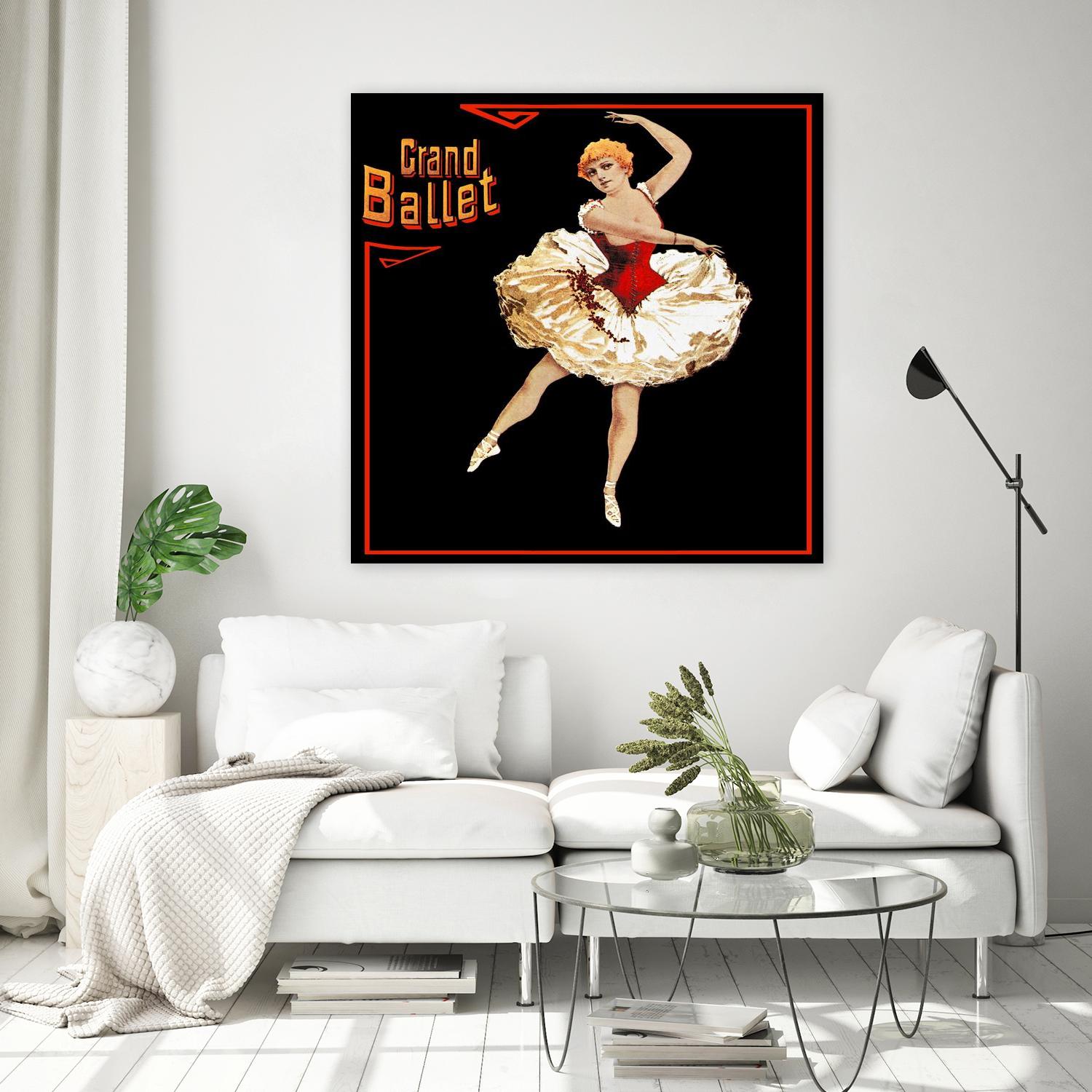 Grand Ballet by Archive on GIANT ART - red vintage