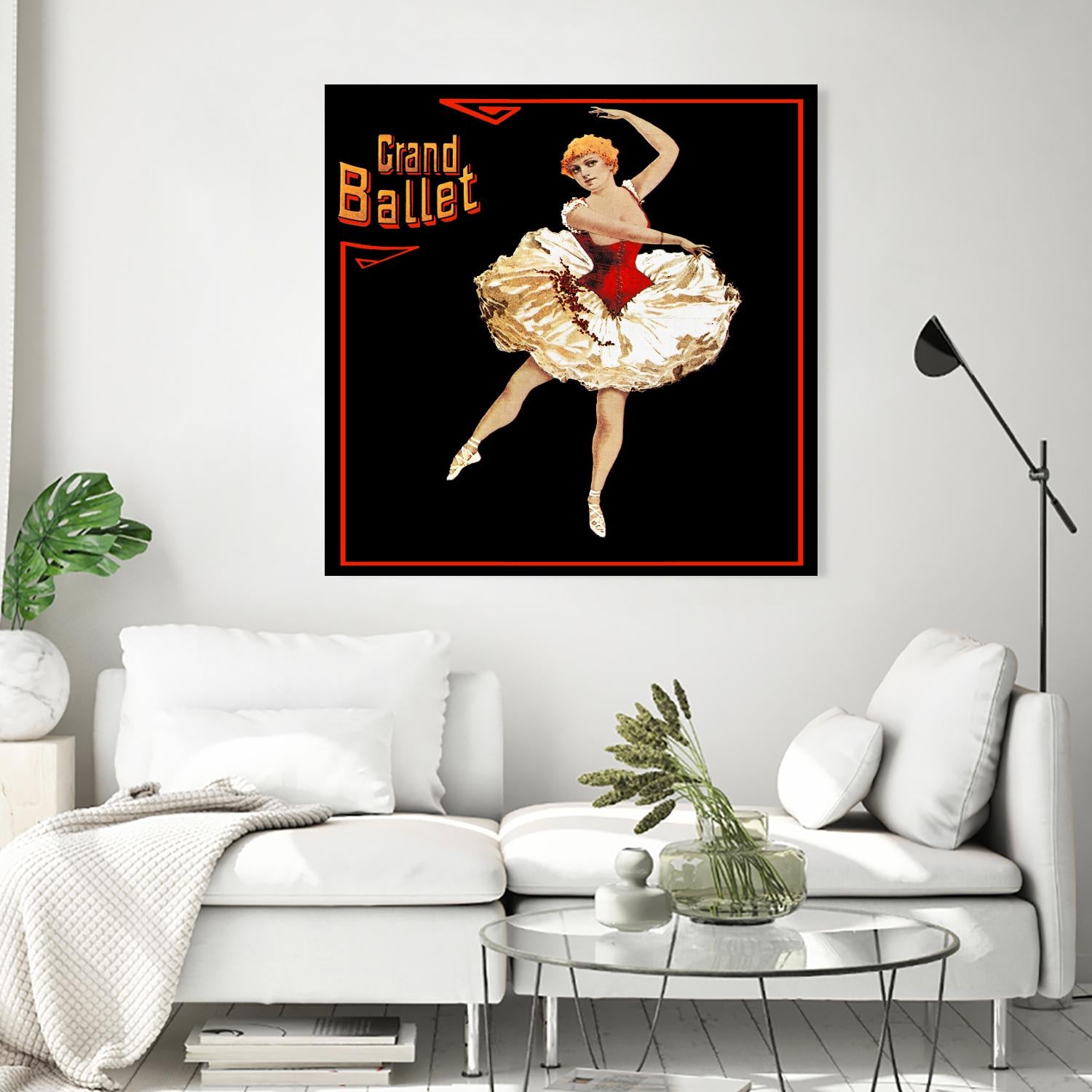 Grand Ballet by Archive on GIANT ART - red vintage