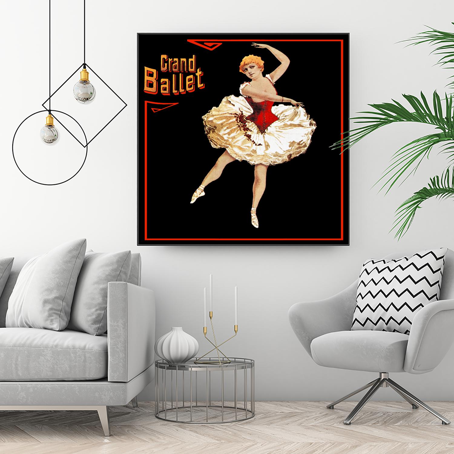 Grand Ballet by Archive on GIANT ART - red vintage