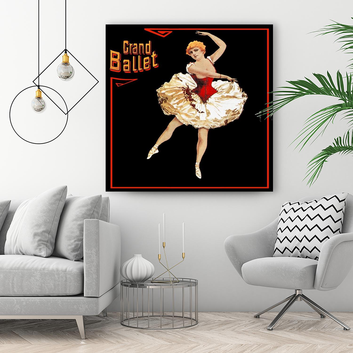 Grand Ballet by Archive on GIANT ART - red vintage