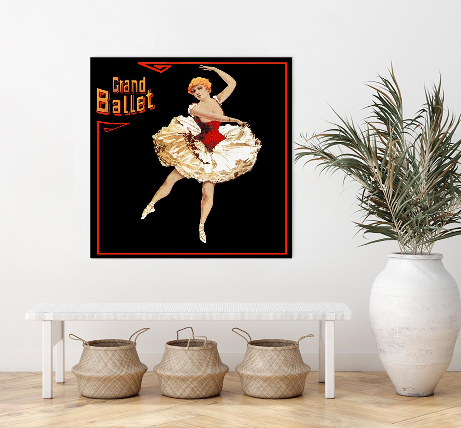 Grand Ballet by Archive on GIANT ART - red vintage