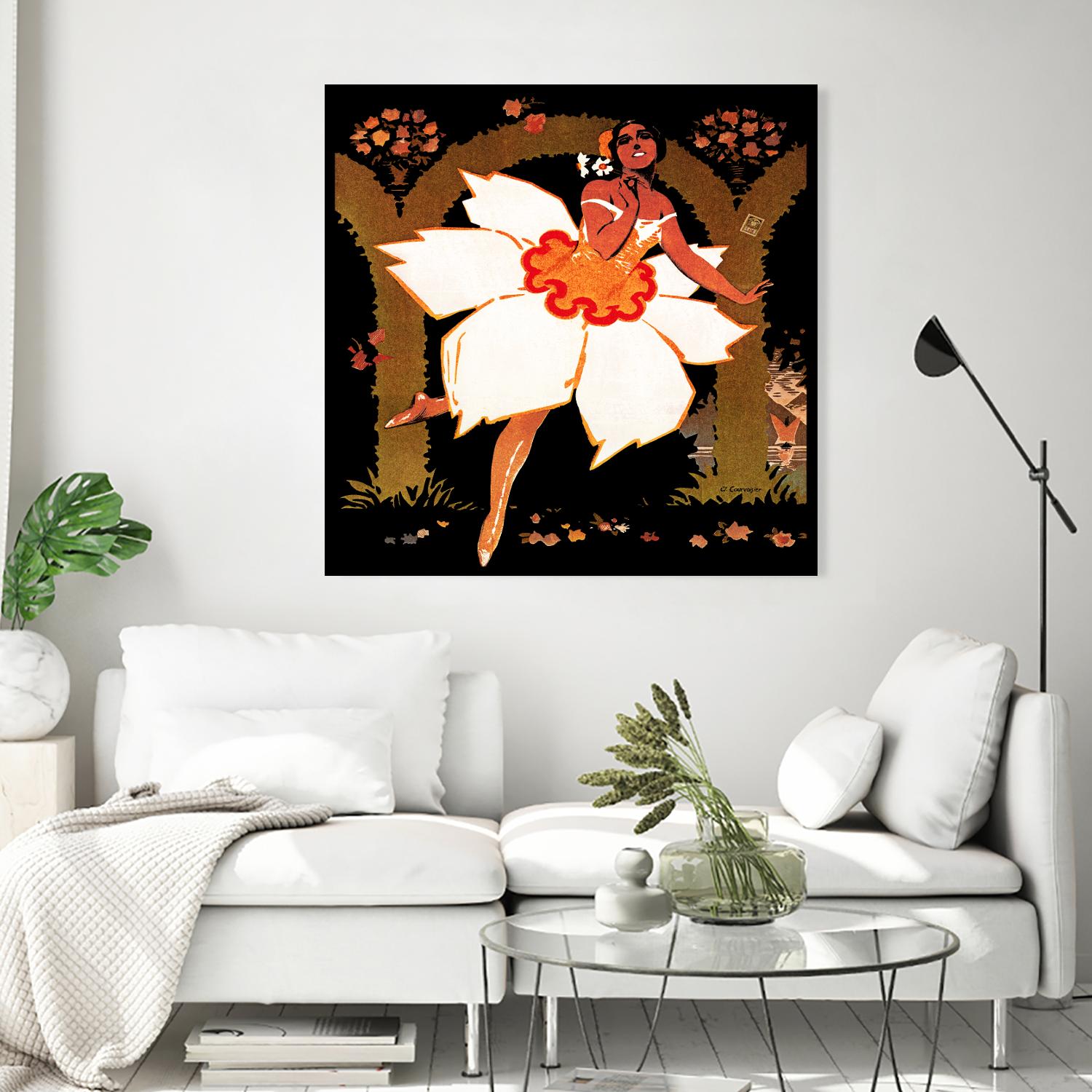 Fête des Narcisses by Archive on GIANT ART - orange vintage