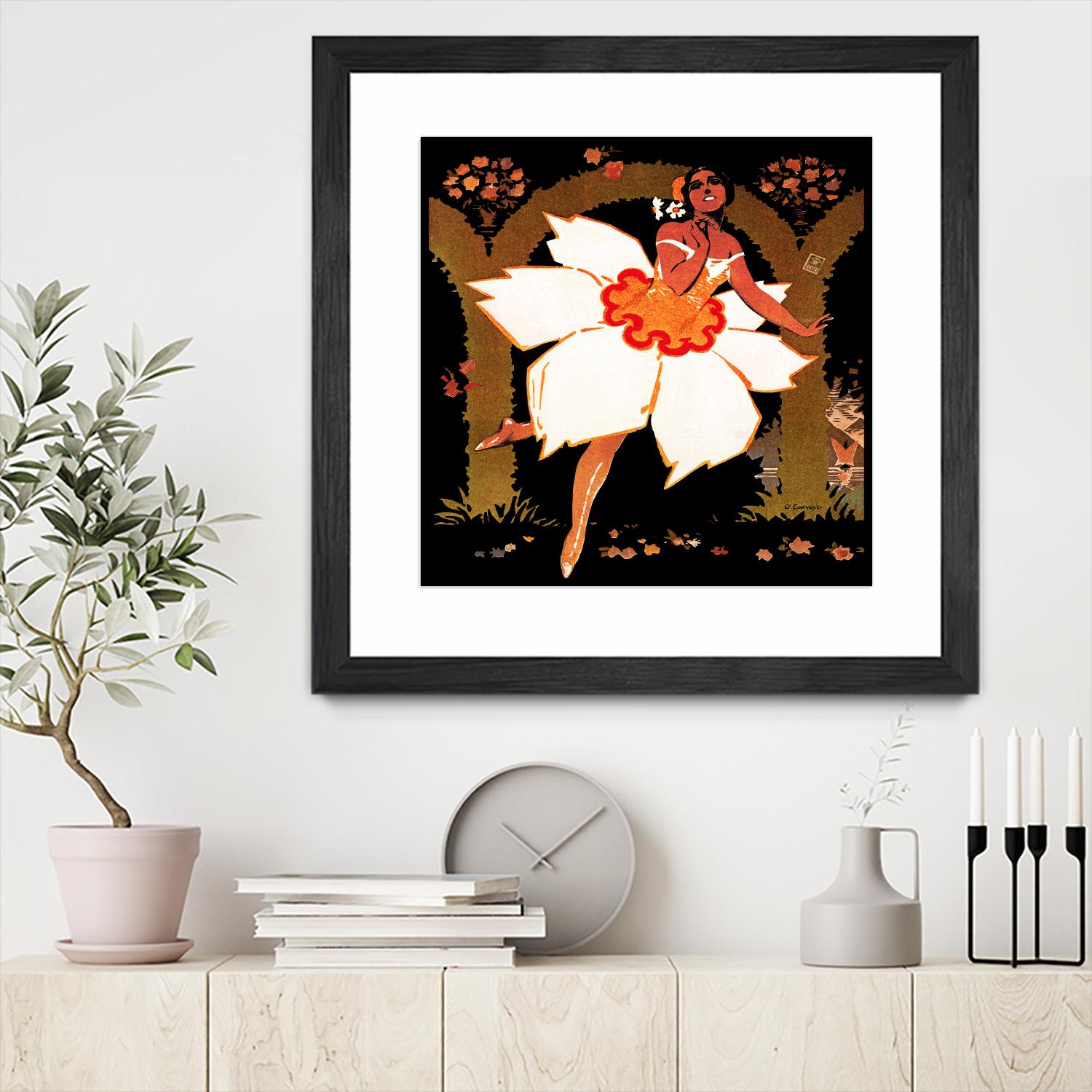 Fête des Narcisses by Archive on GIANT ART - orange vintage