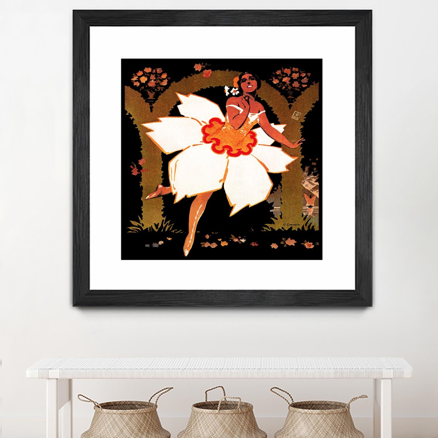 Fête des Narcisses by Archive on GIANT ART - orange vintage