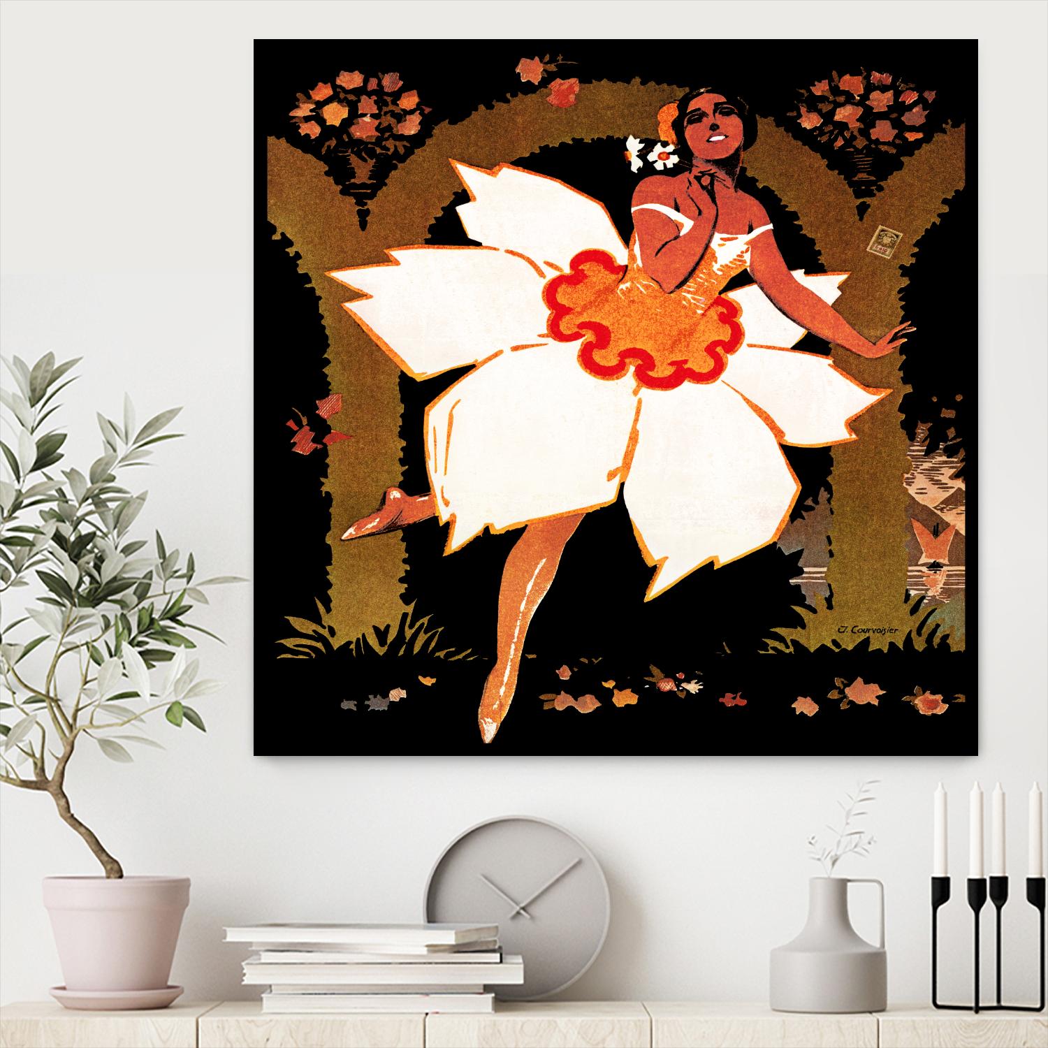 Fête des Narcisses by Archive on GIANT ART - orange vintage