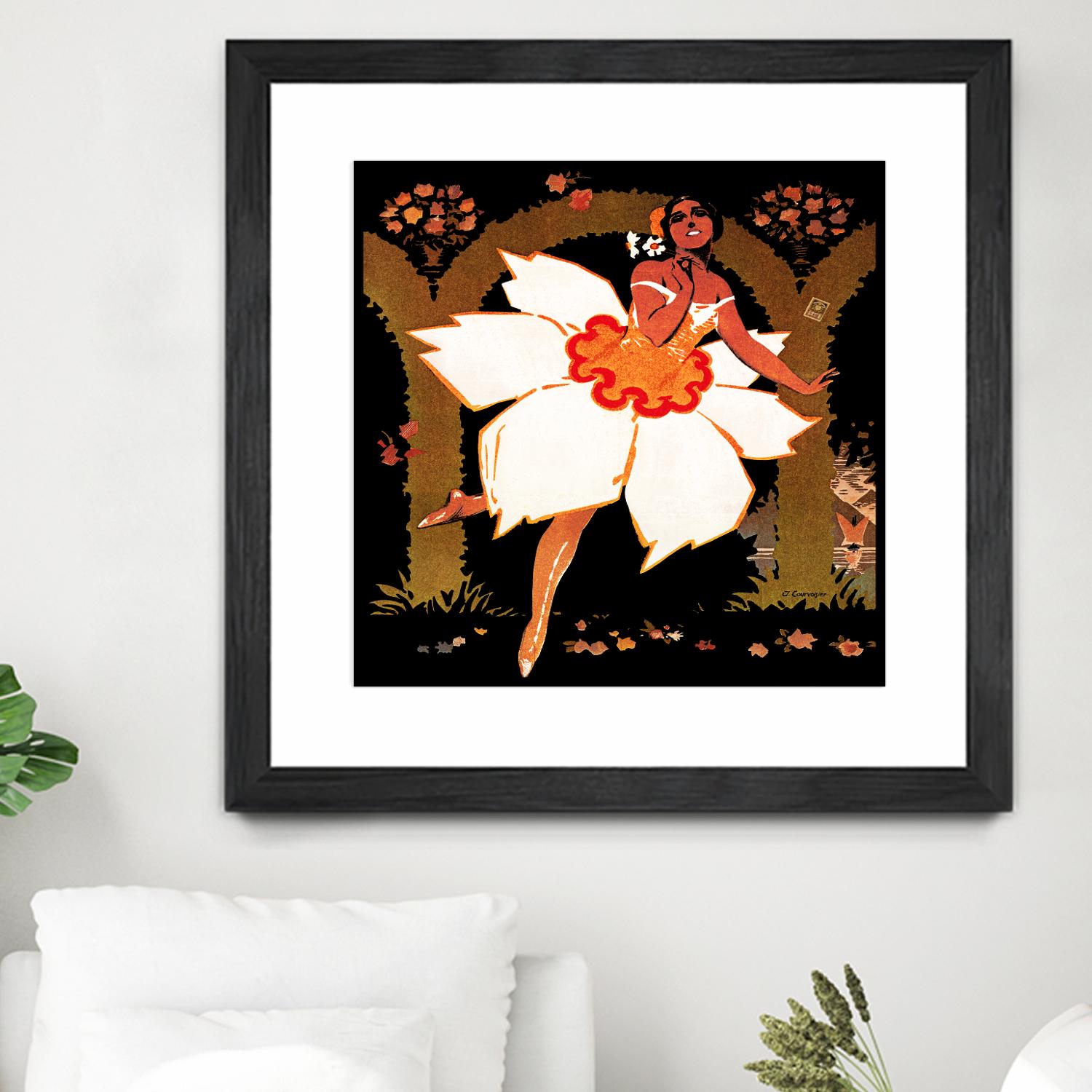 Fête des Narcisses by Archive on GIANT ART - orange vintage