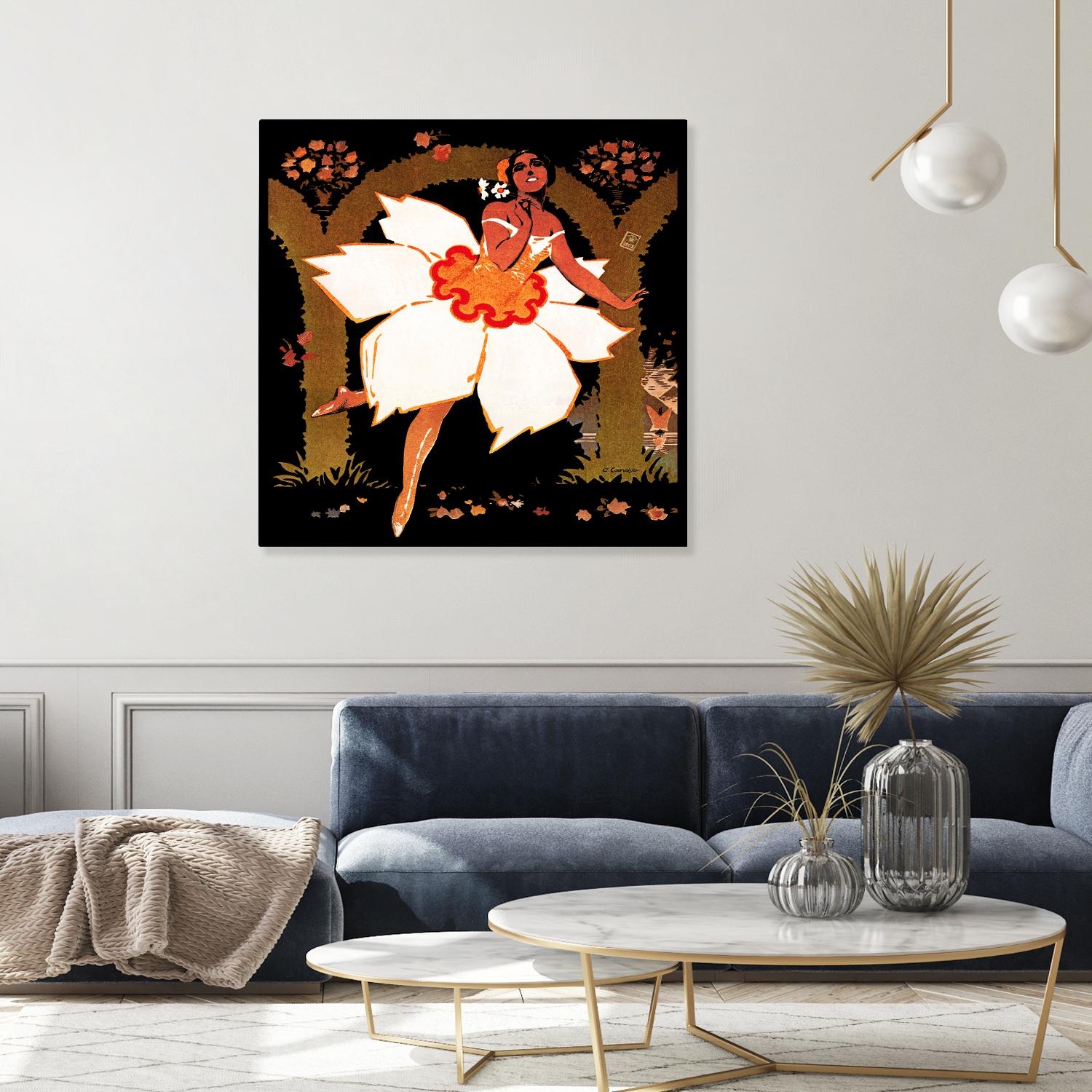 Fête des Narcisses by Archive on GIANT ART - orange vintage