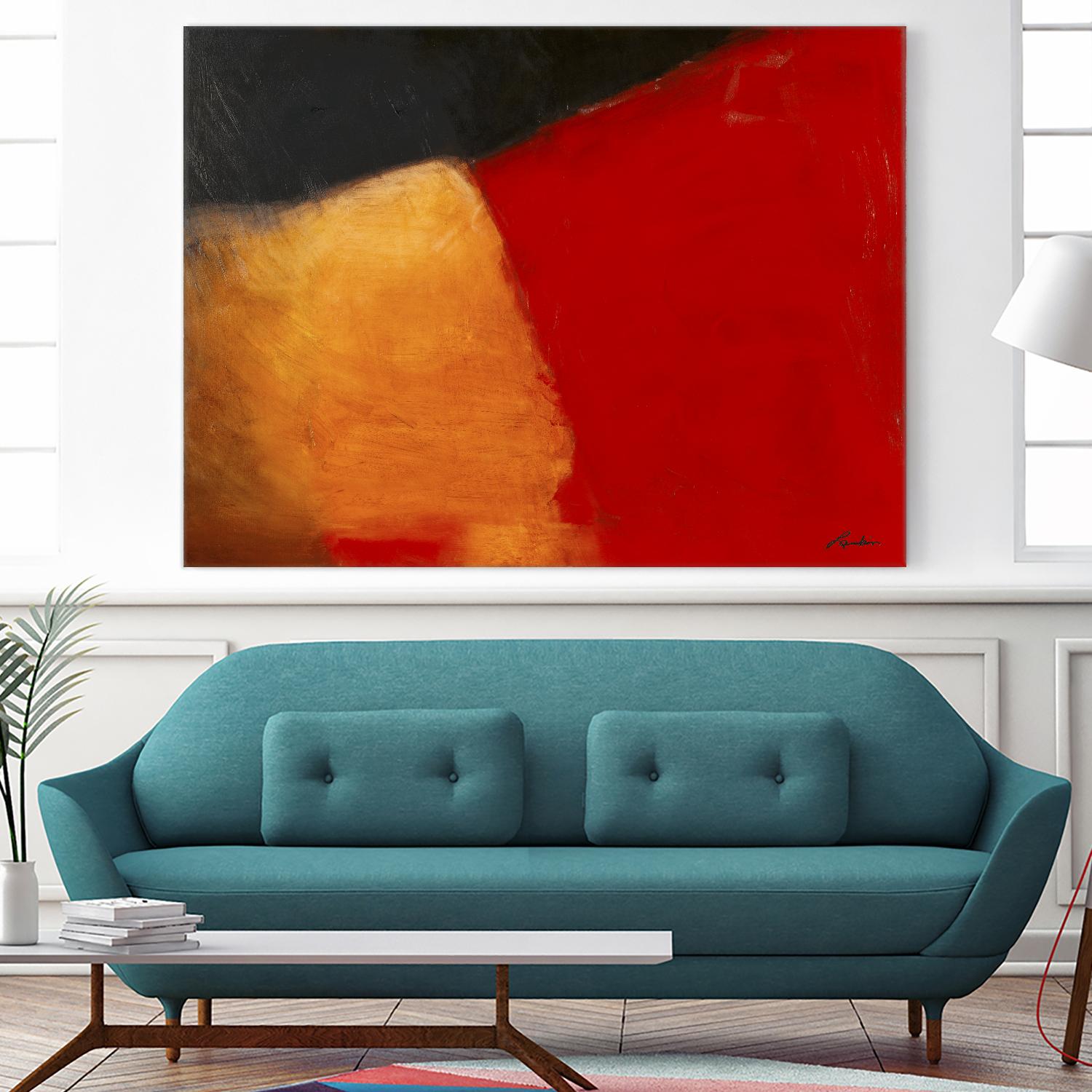 Le rouge et le noir by Diane Lambin on GIANT ART - black abstract