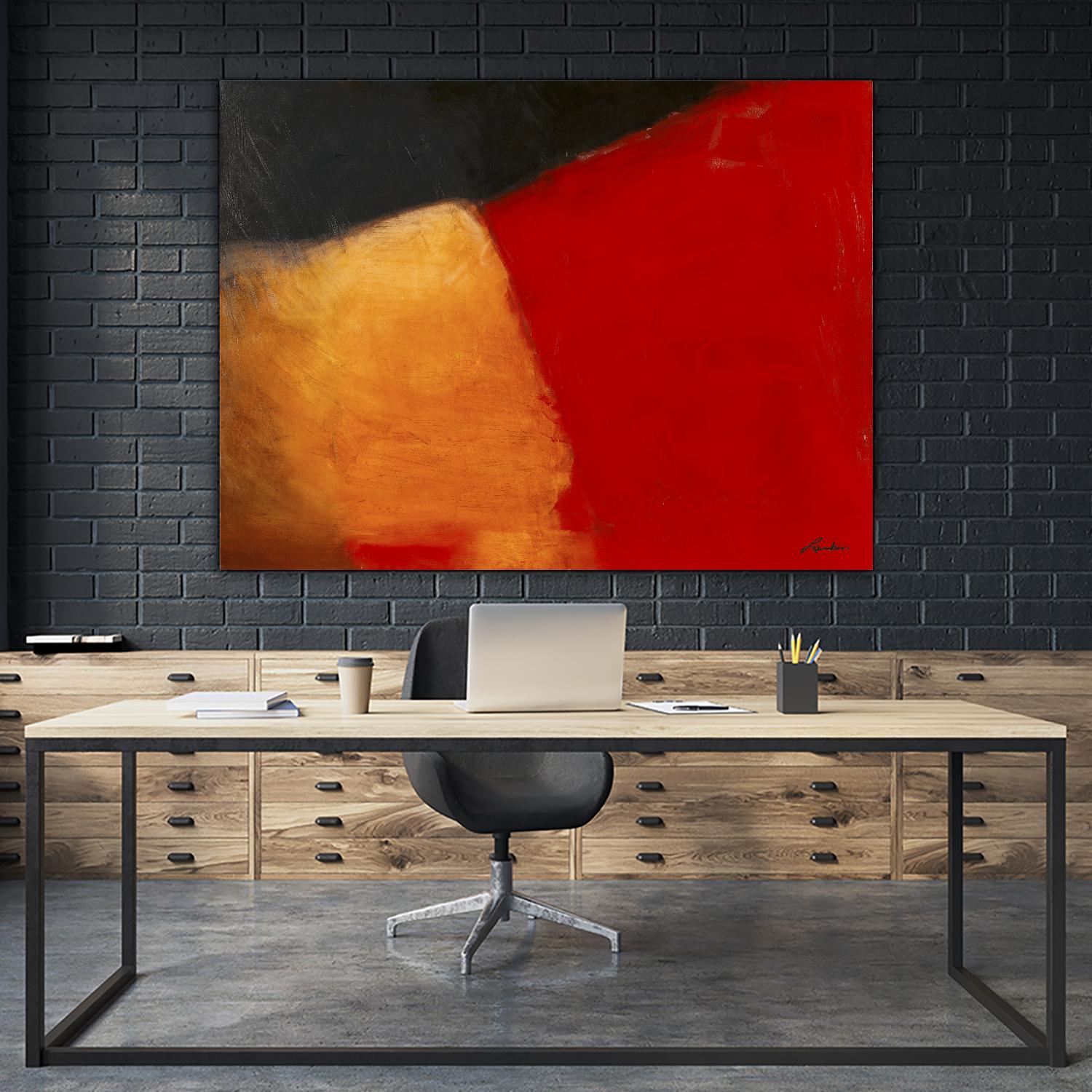 Le rouge et le noir by Diane Lambin on GIANT ART - black abstract