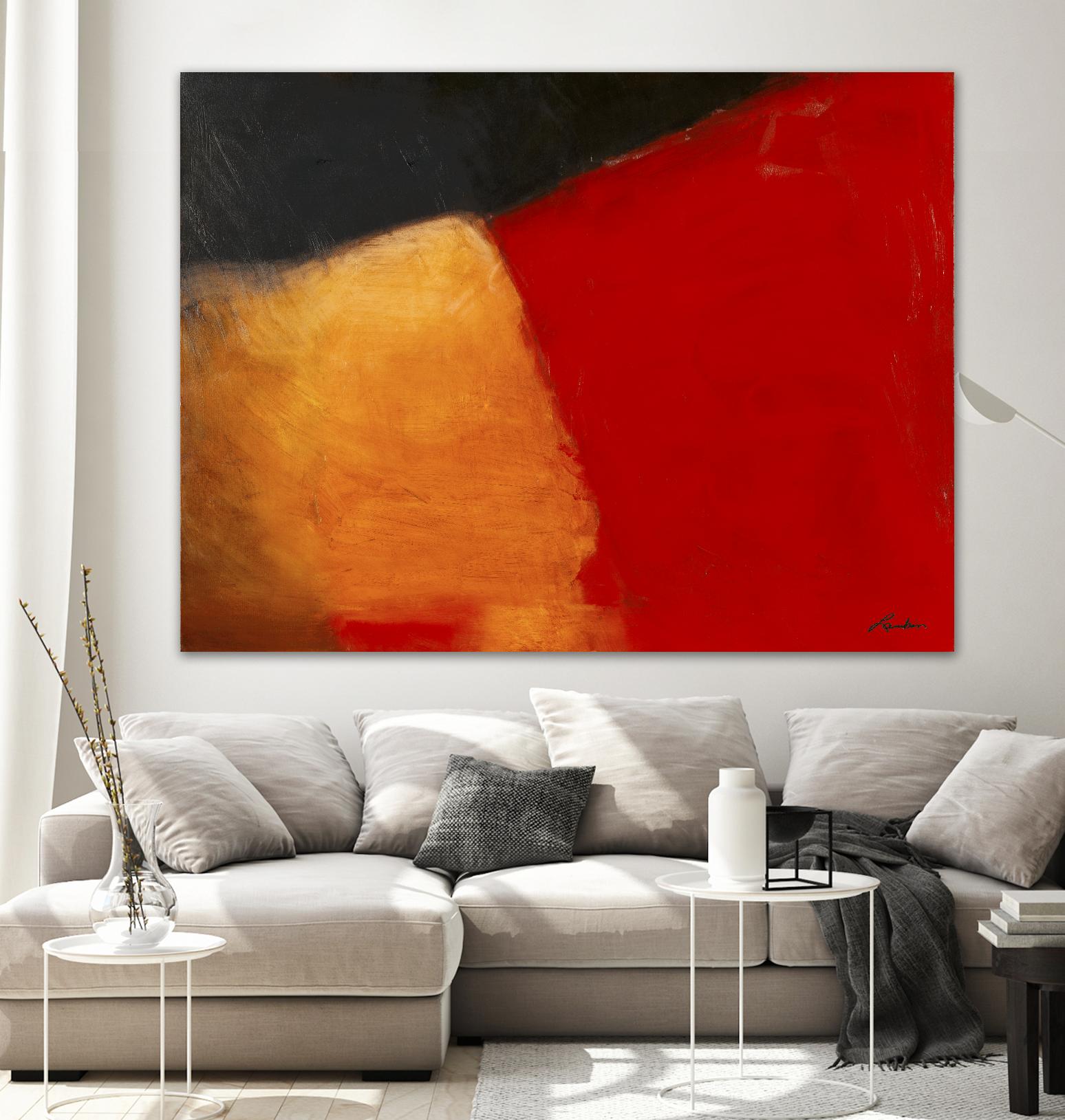 Le rouge et le noir by Diane Lambin on GIANT ART - black abstract
