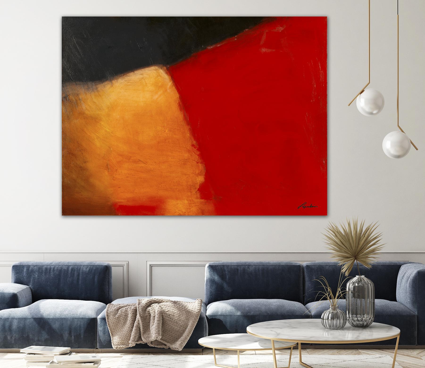 Le rouge et le noir by Diane Lambin on GIANT ART - black abstract
