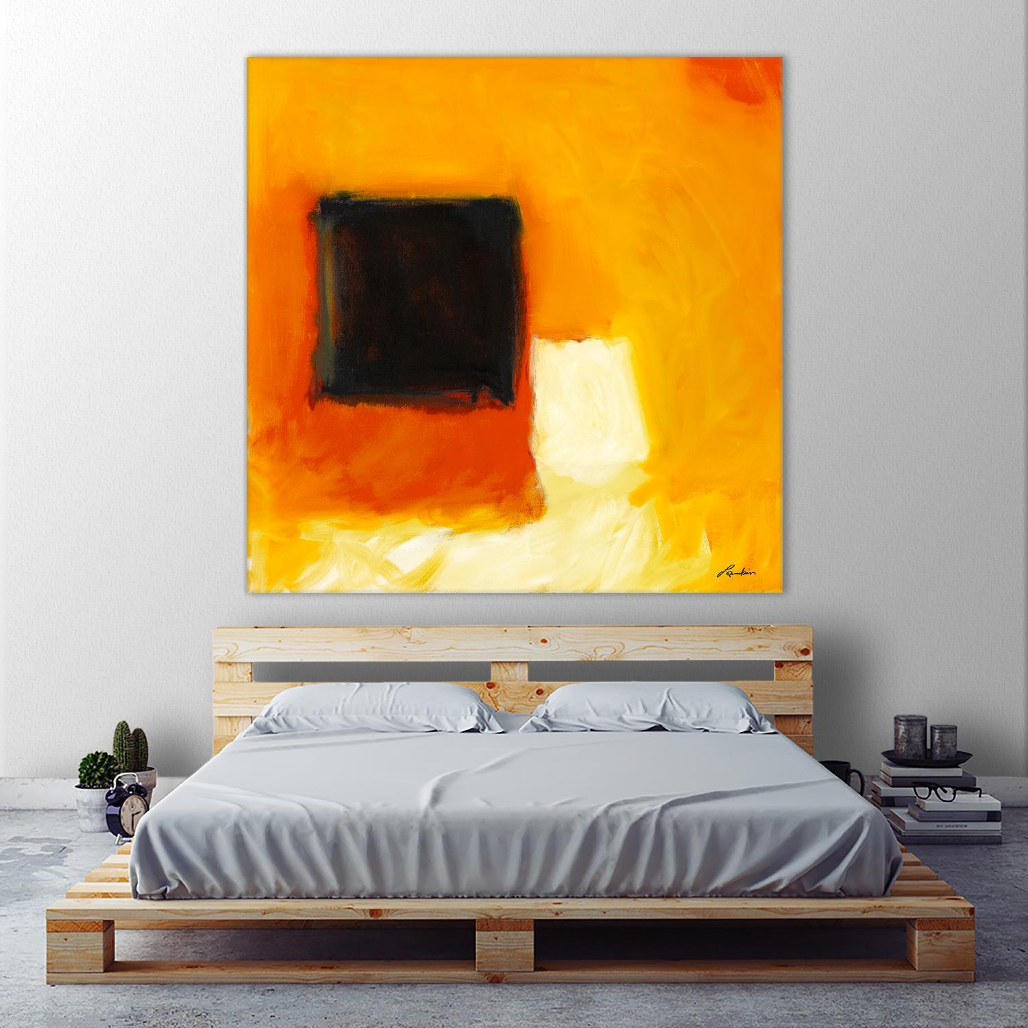 De l'obscurité à la lumière by Diane Lambin on GIANT ART - yellow abstract