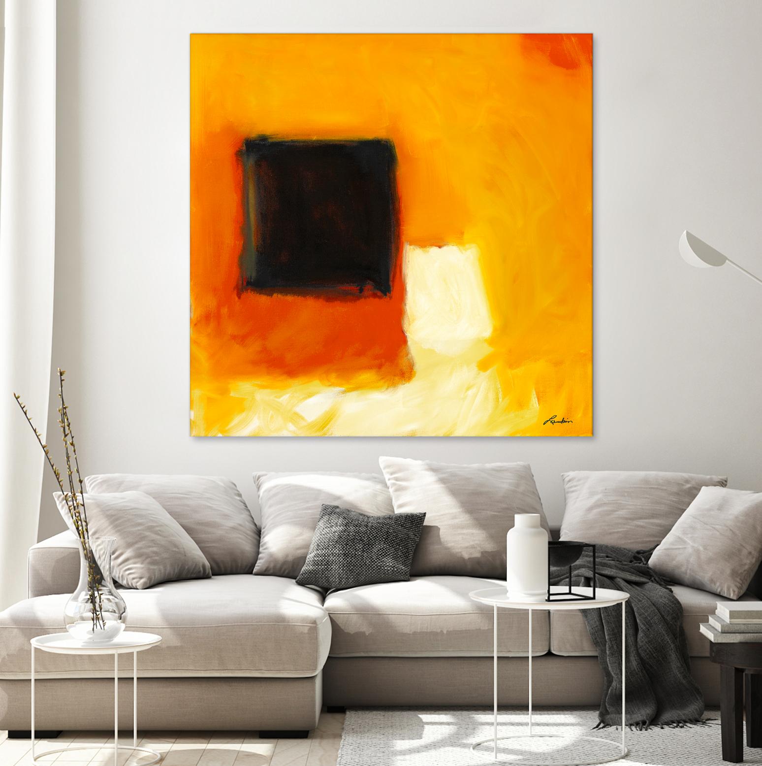 De l'obscurité à la lumière by Diane Lambin on GIANT ART - yellow abstract