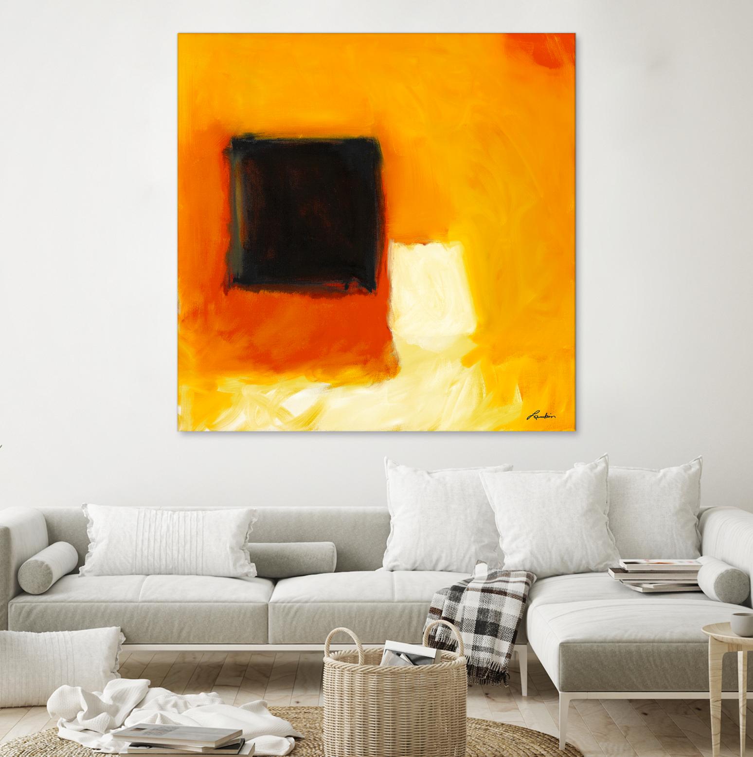 De l'obscurité à la lumière by Diane Lambin on GIANT ART - yellow abstract