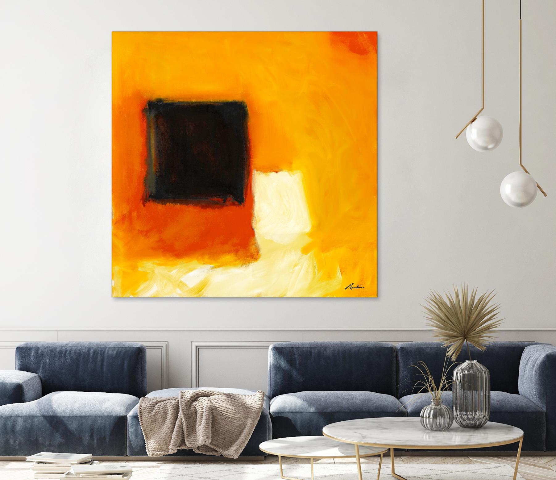 De l'obscurité à la lumière by Diane Lambin on GIANT ART - yellow abstract