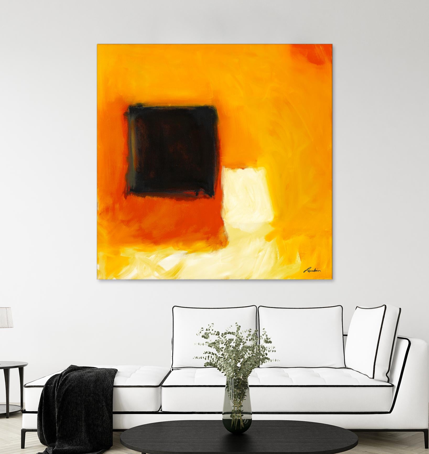 De l'obscurité à la lumière by Diane Lambin on GIANT ART - yellow abstract