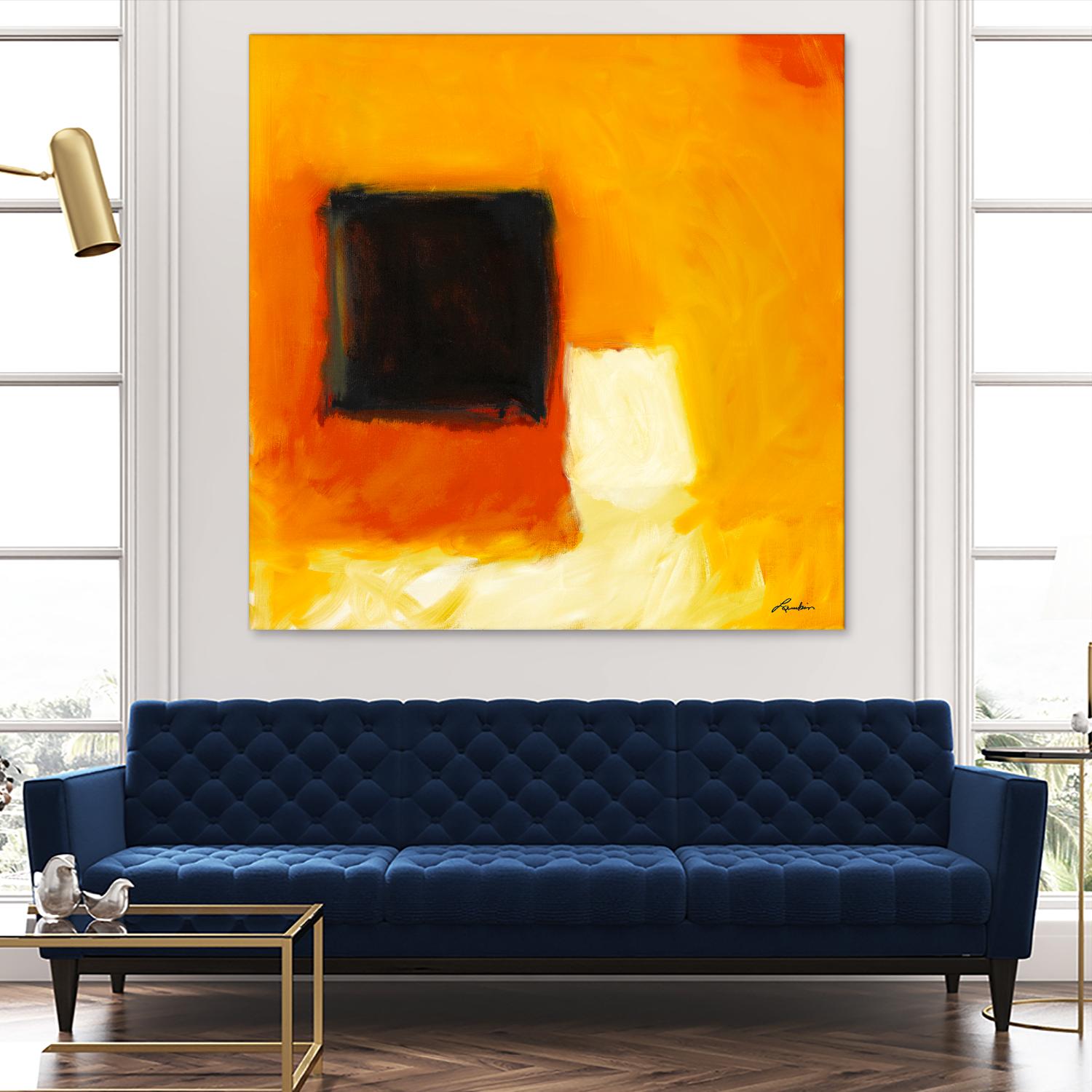 De l'obscurité à la lumière by Diane Lambin on GIANT ART - yellow abstract